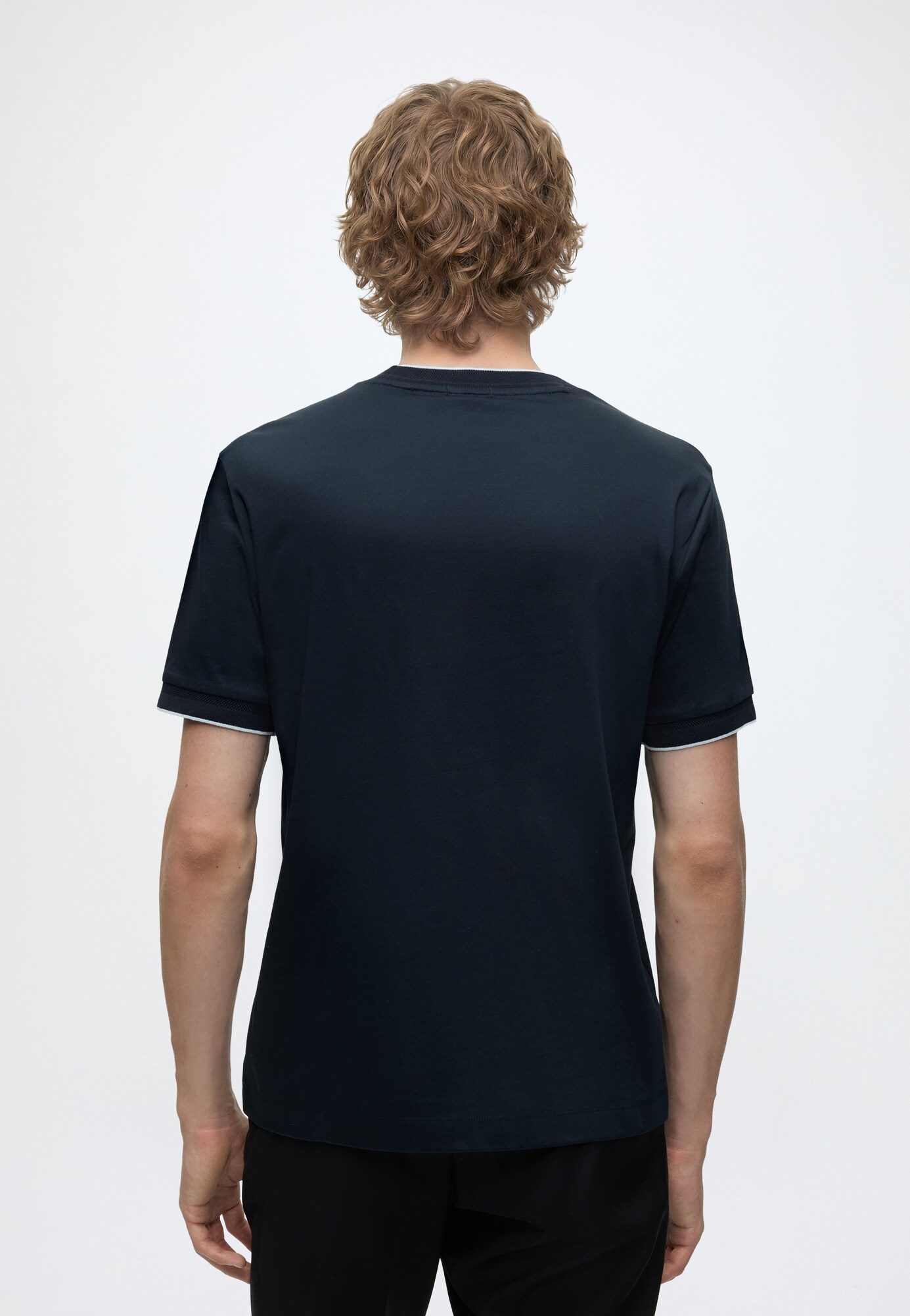 BOSS Camiseta 'H-Tessler 195'  marino / blanco – imagen 3