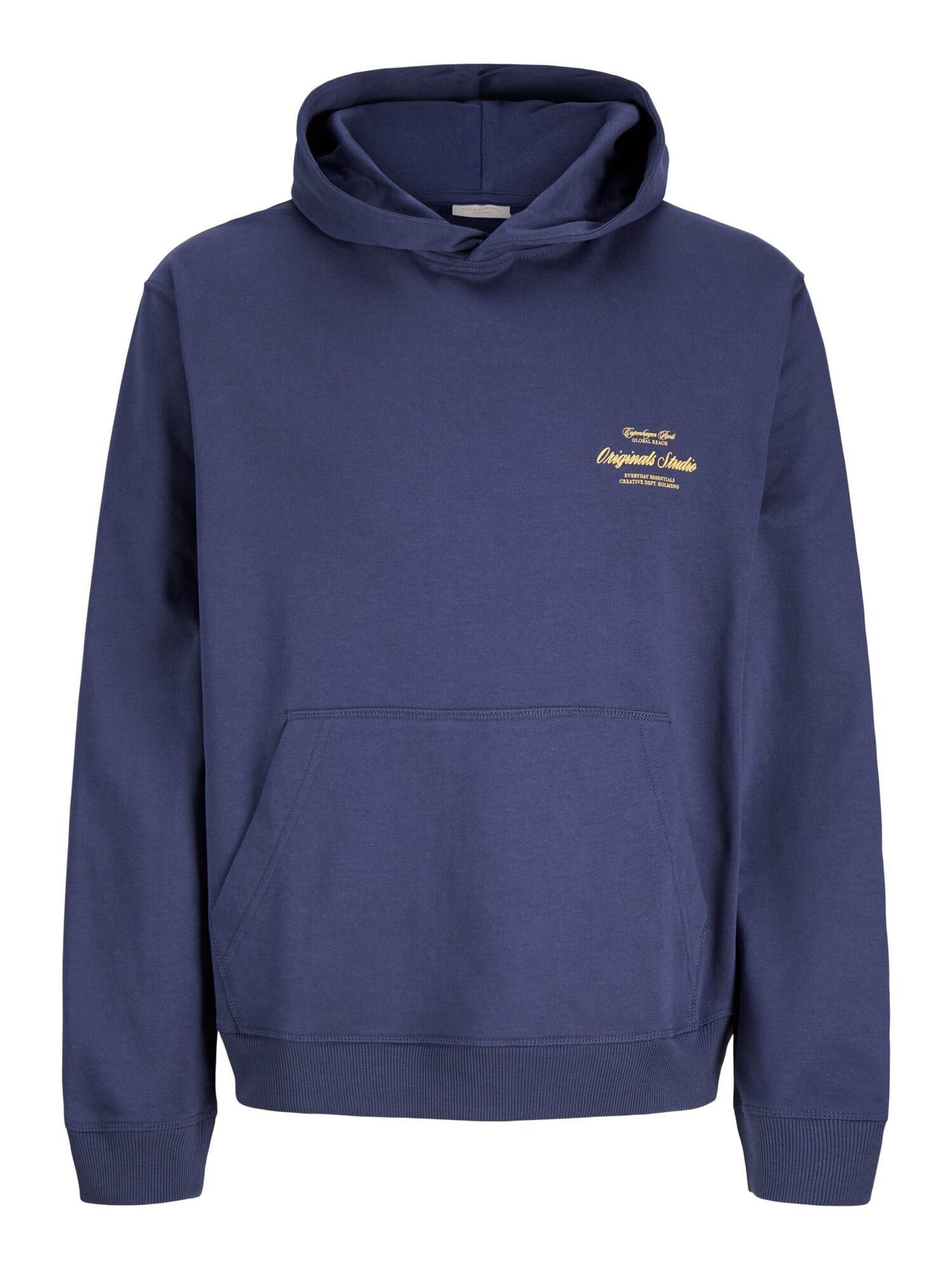 Jack & Jones Junior Bluză de molton JORNORREBRO bleumarin / galben miere