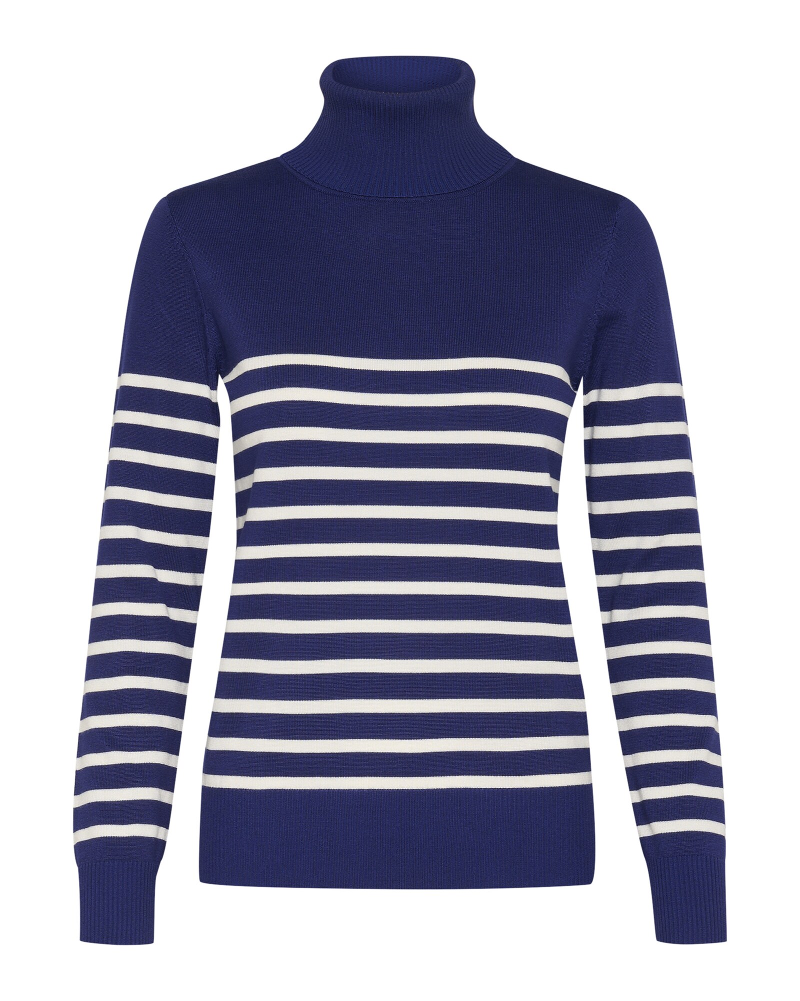 SAINT TROPEZ Jersey 'MilaSZ' azul ultramarino / blanco