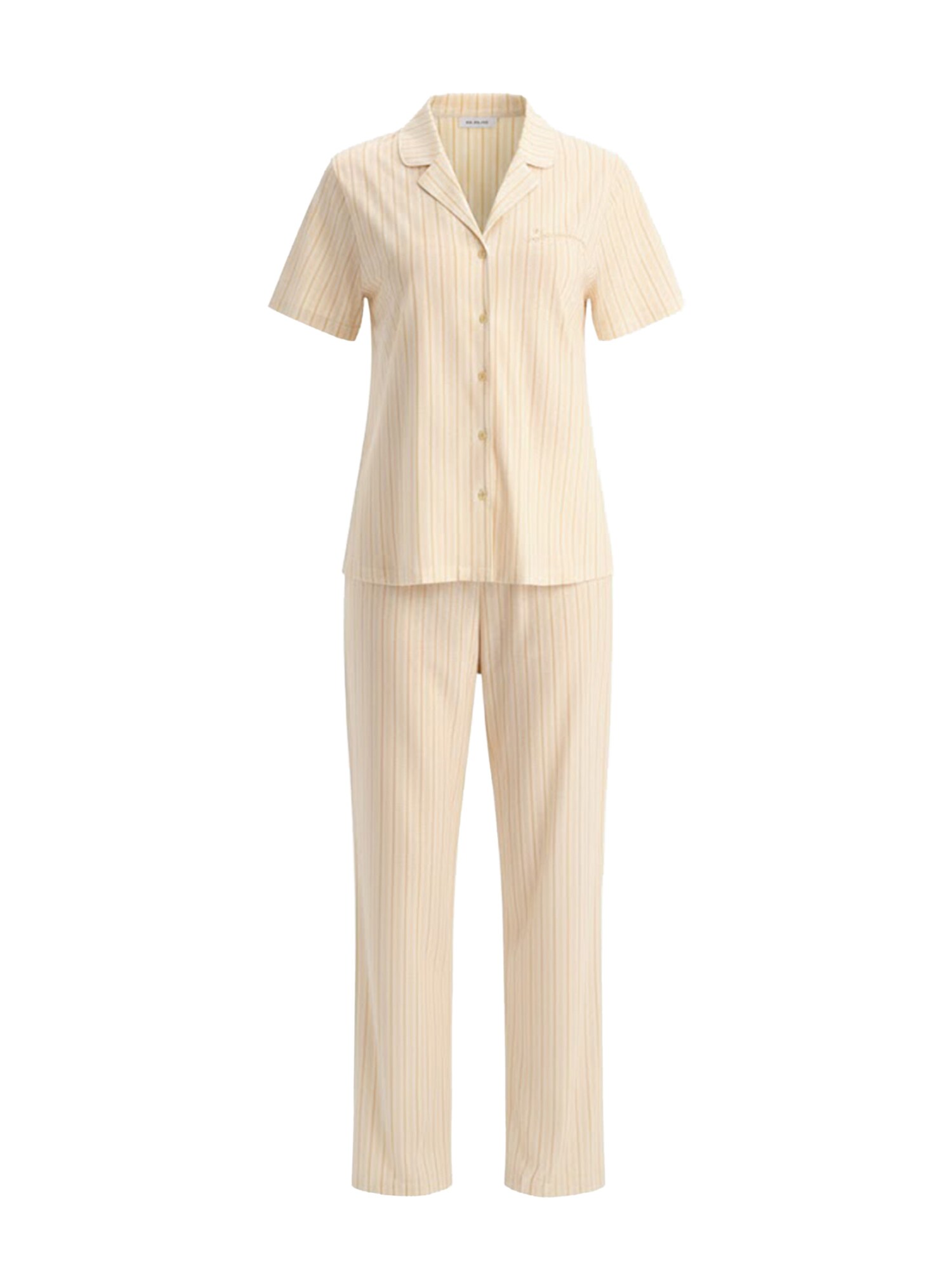 Dagi Pijama  galben curry / galben deschis / alb