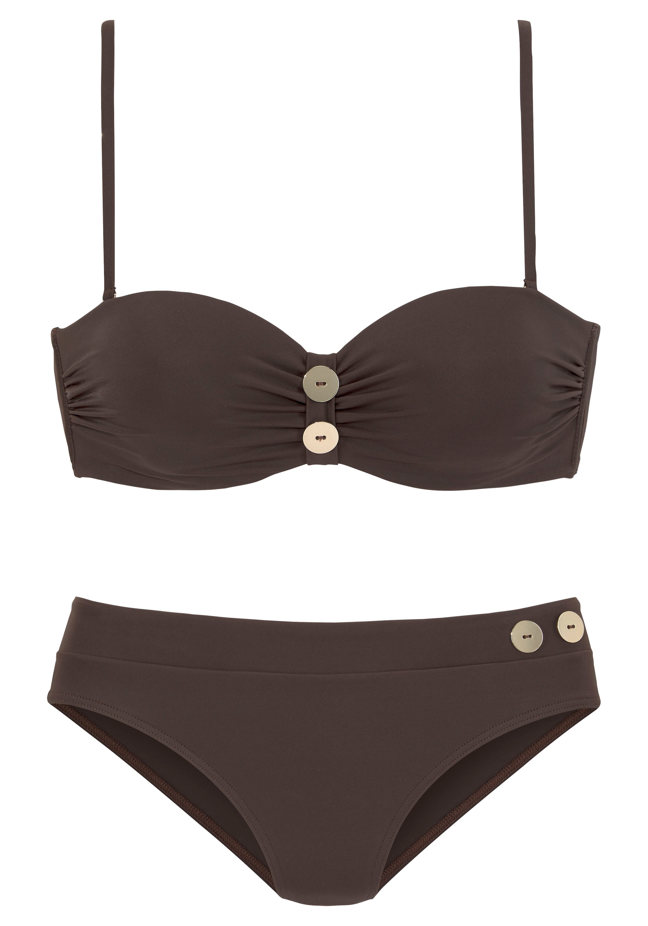 VIVANCE Bikini smeđa / pastelno roza