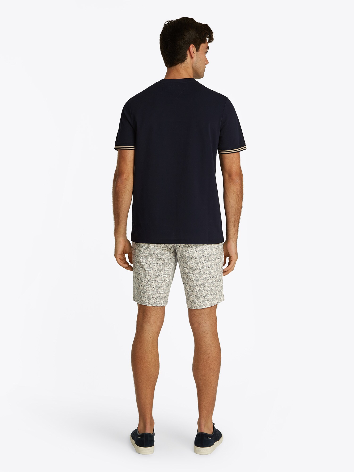 TOMMY HILFIGER Tričko béžová / námornícka modrá (obrázok 3)
