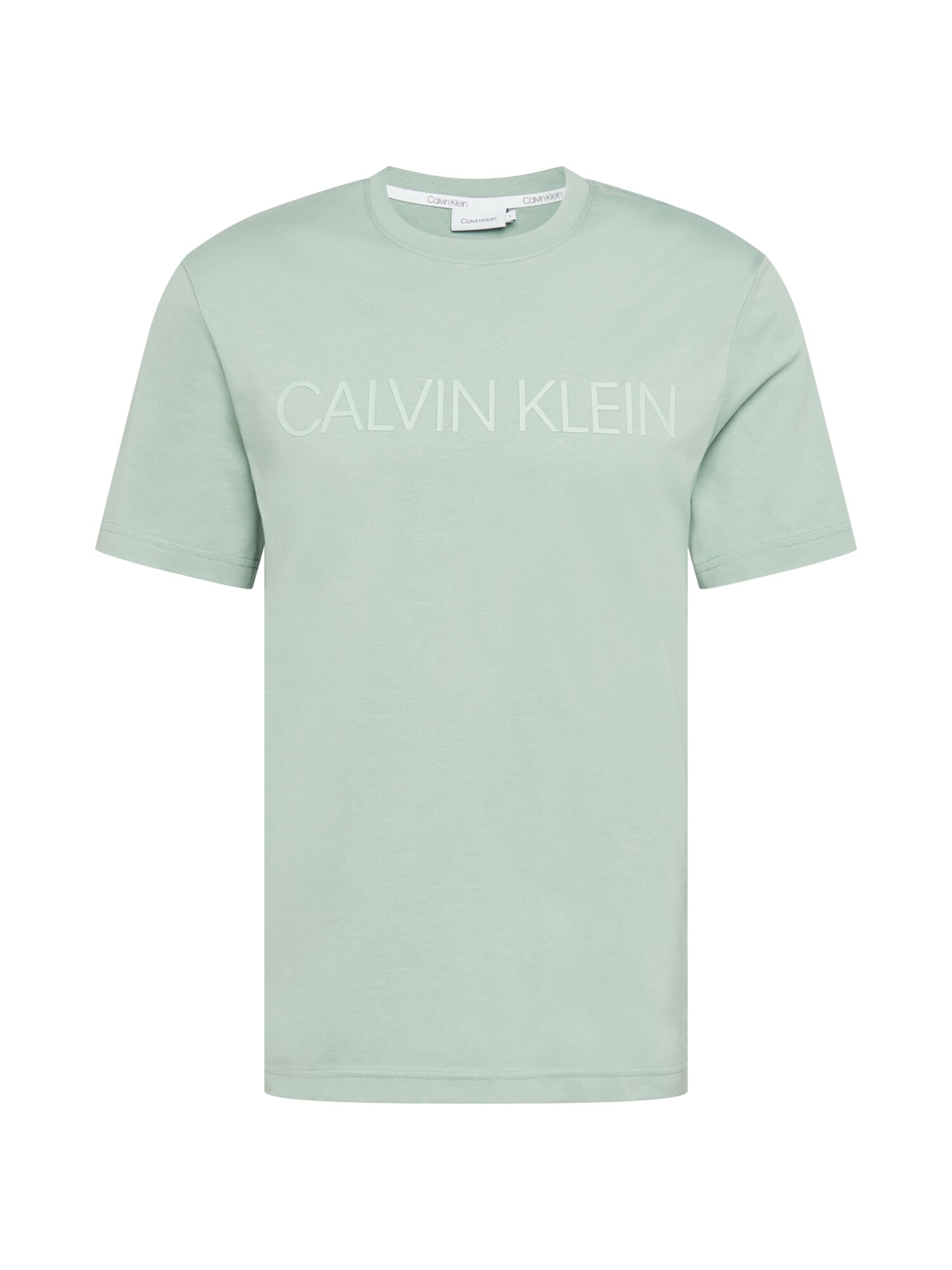 Calvin Klein Marškinėliai  mėtų spalva / balta