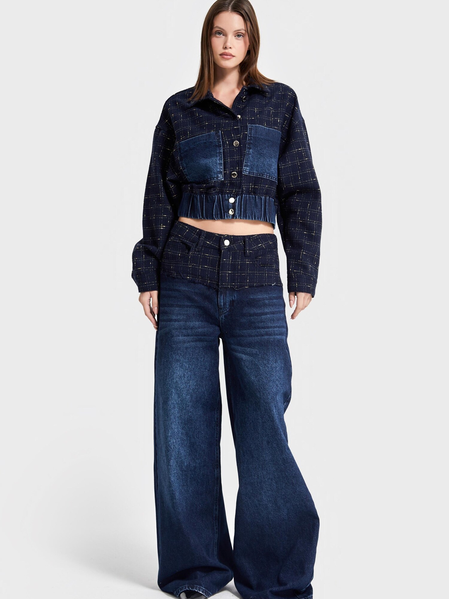It's Basic Its Basic Jeans Palazzo Mid Rise Jeans (Lenght 30)