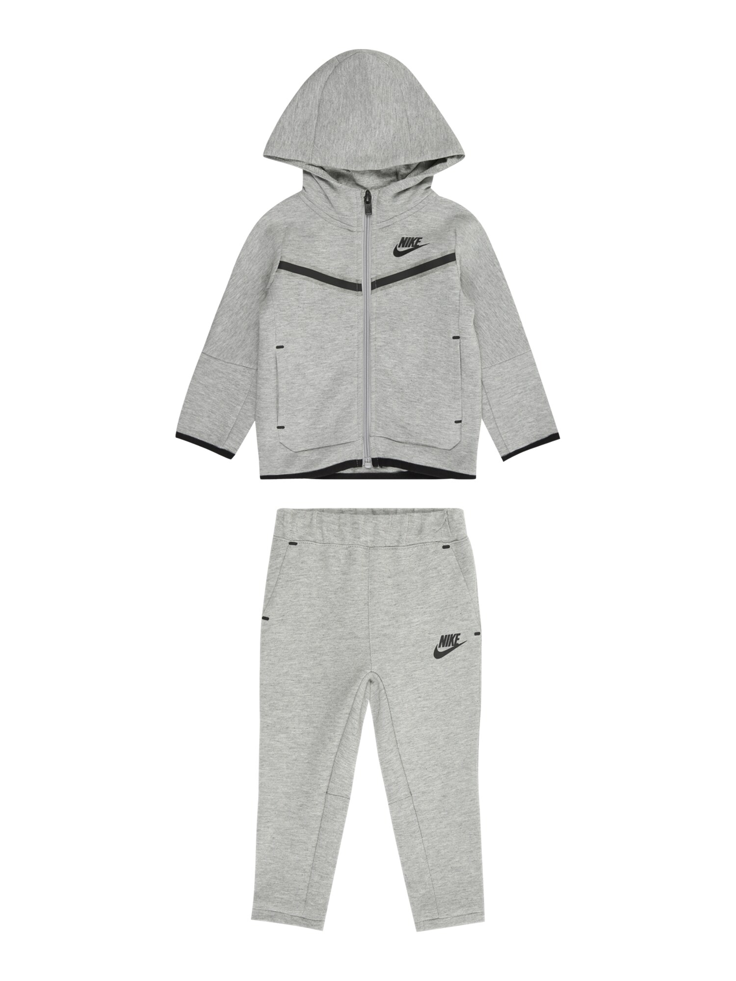 Nike Sportswear Jogging ruhák 'TECH FLEECE'  szürke melír / fekete akciós termékkép 1