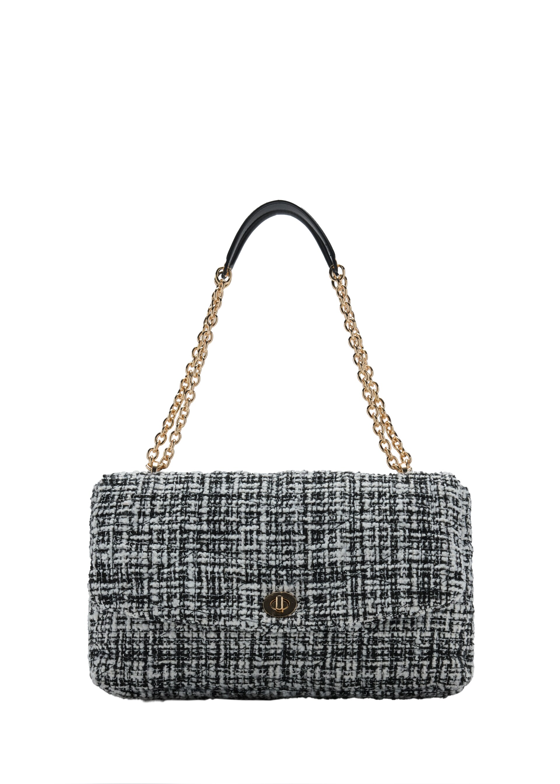 MANGO Large Tweed Handbag handväskor & axelremsväskor dam – bild 7