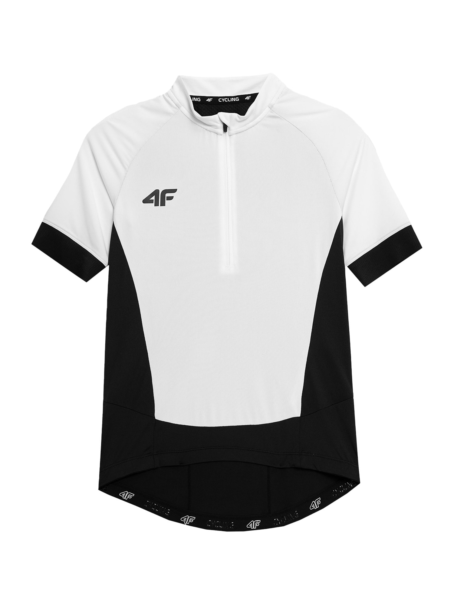 4F Funkcionalna majica  črna / bela