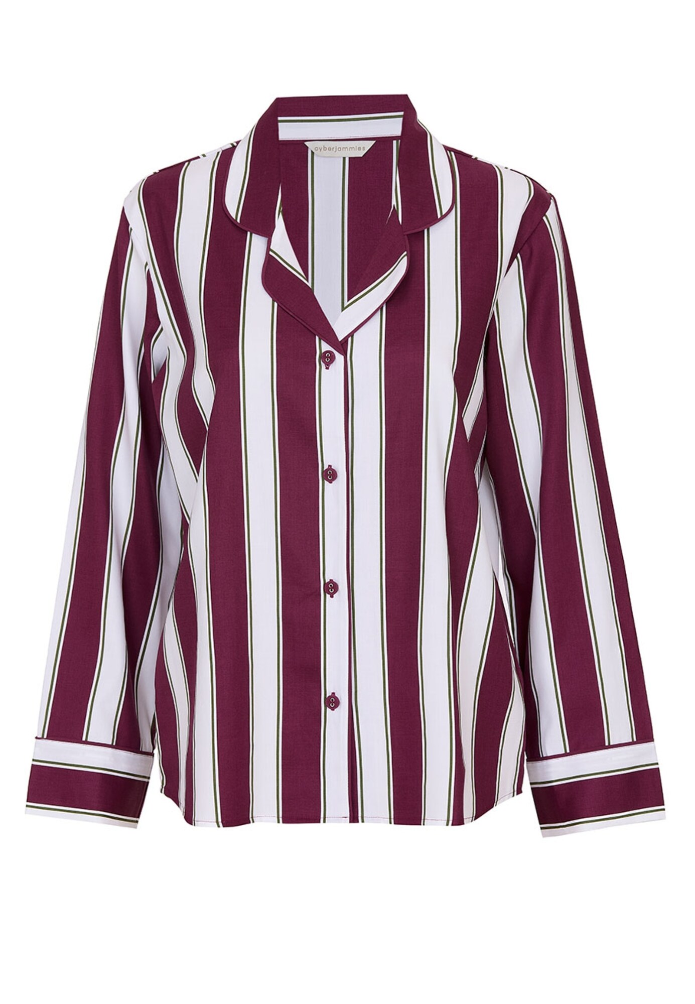 Cyberjammies Camicia da notte 'Yasmin'  bordeaux / bianco