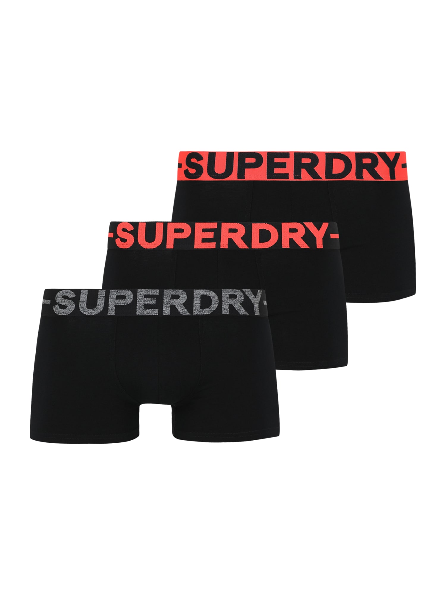 Superdry Boxeralsók  szürke melír / piros / fekete akciós termékkép 1