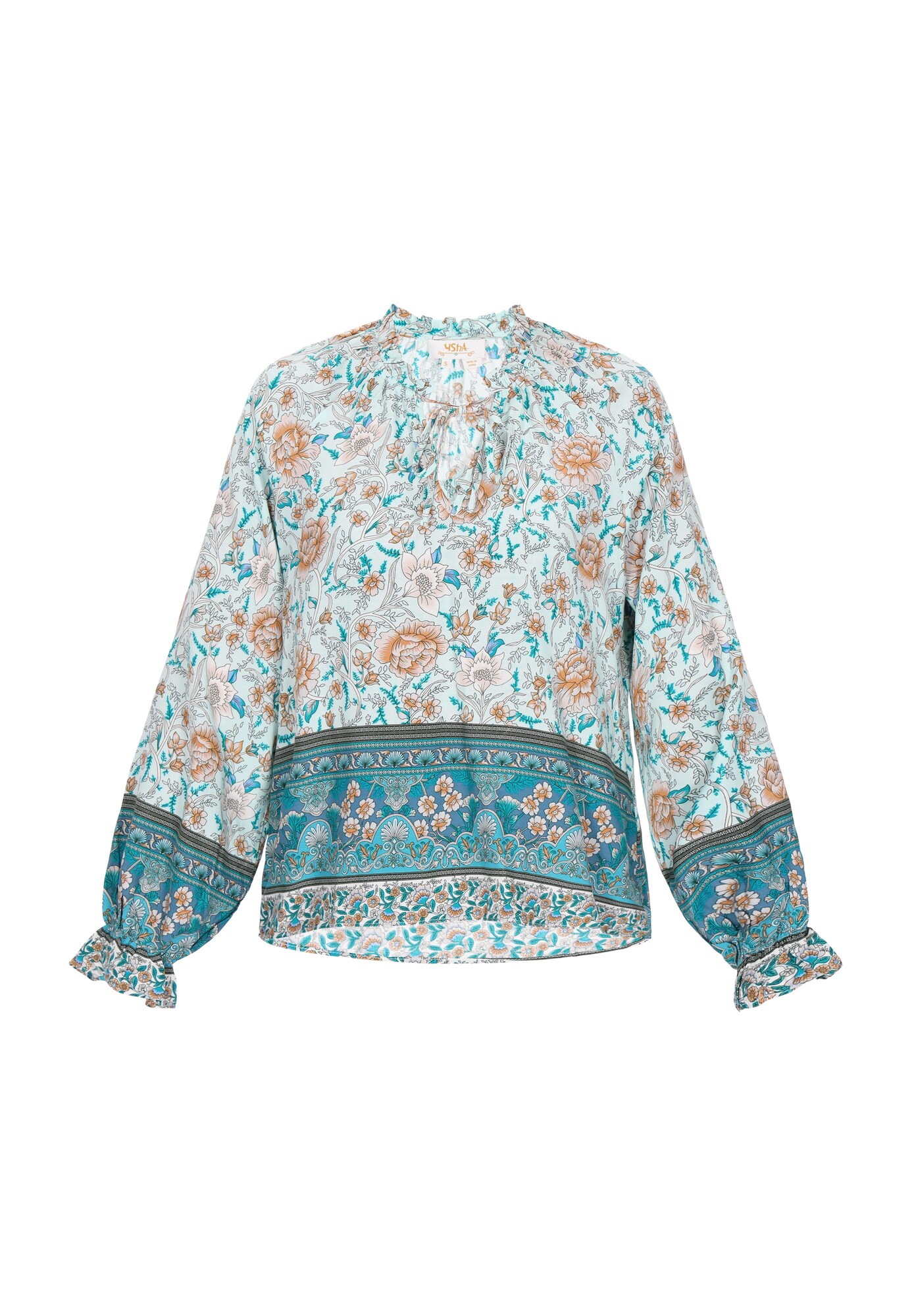 Gaya Blúz 'Fashion Look'  zafir / világoskék / benzin / őszibarack akciós termékkép 1