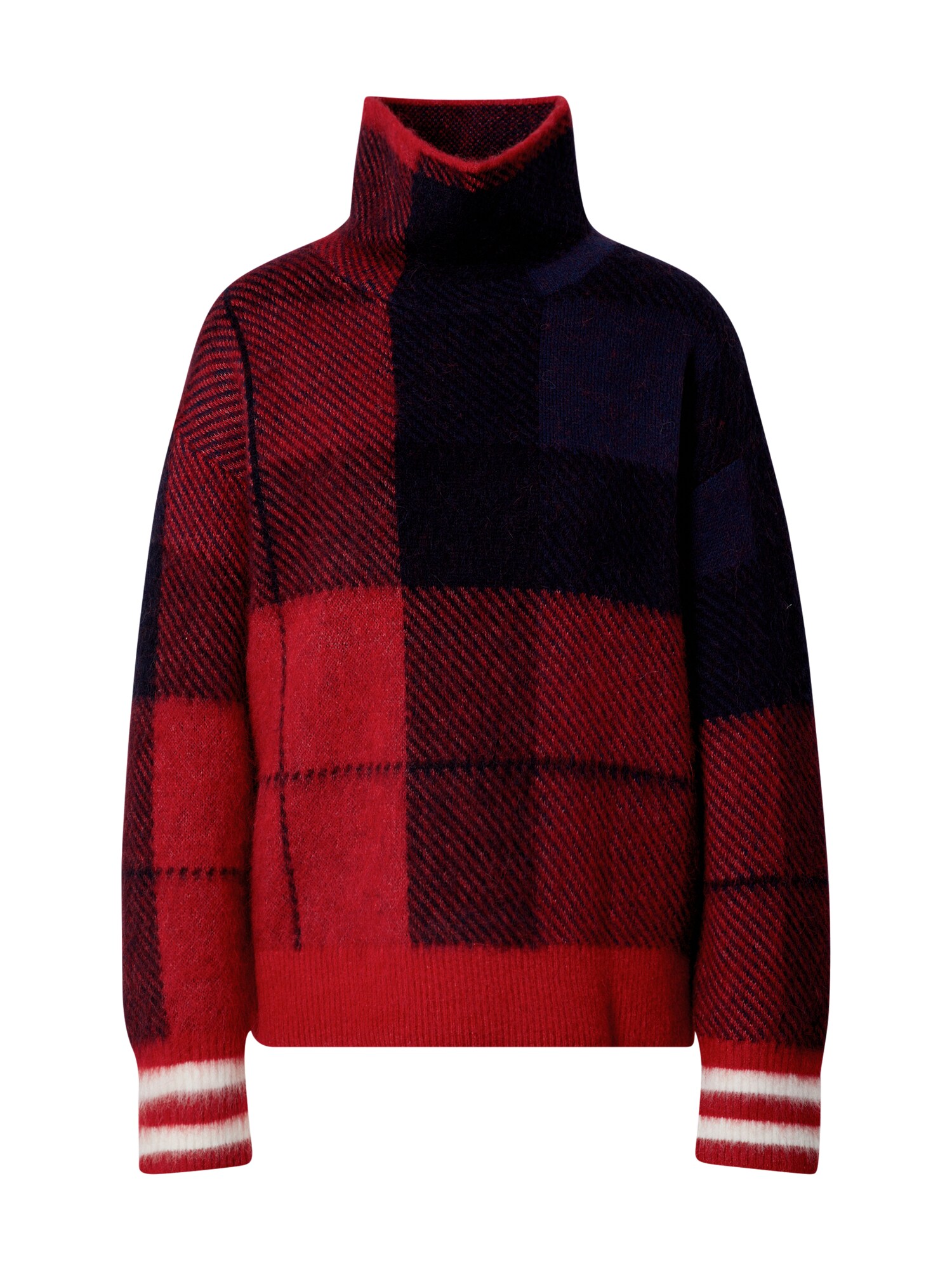 TOMMY HILFIGER Megztinis  mėlyna / raudona / juoda / balta
