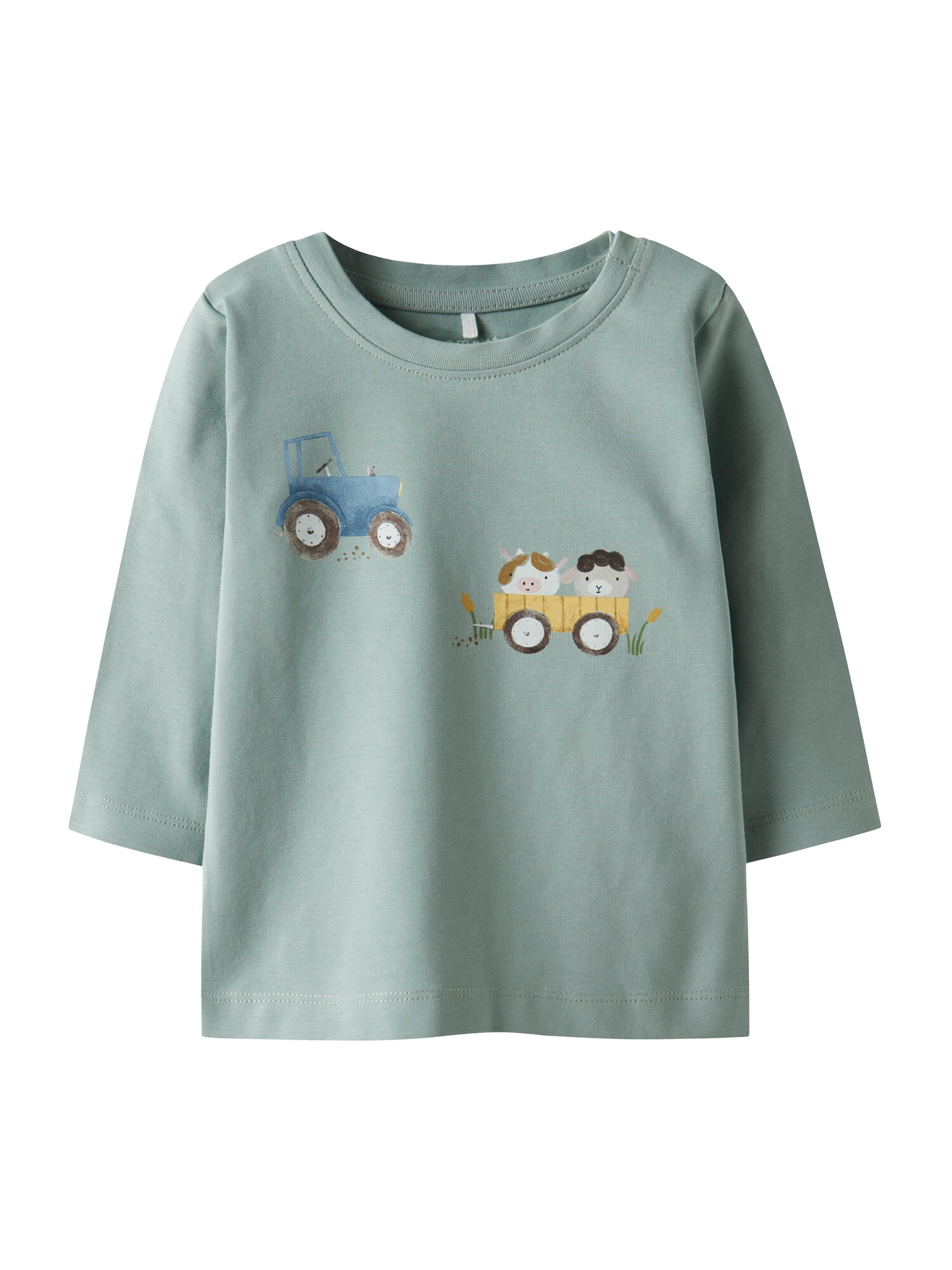 NAME IT Tricou NBMLANG  bleumarin / maro închis / galben / verde pastel
