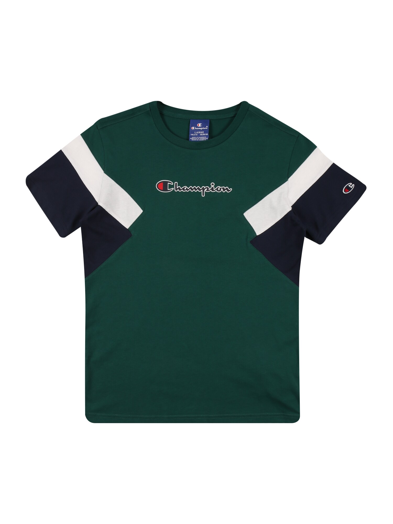 Champion Authentic Athletic Apparel Marškinėliai  įdegio spalva / mėlyna / balta