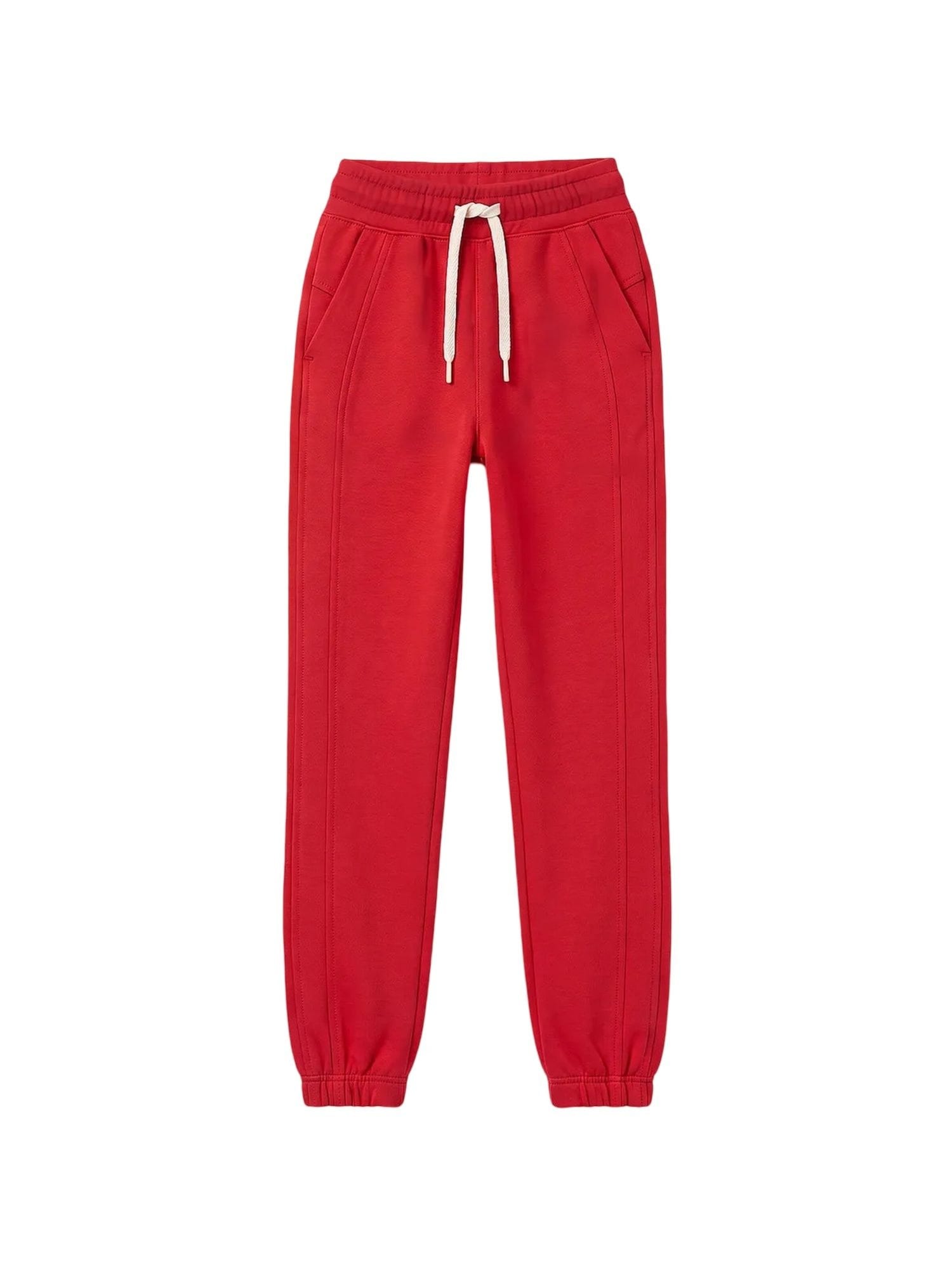 Tommy Life Hlače 'TOMMY Schmal zulaufende Jogger-Sweatpants' crvena