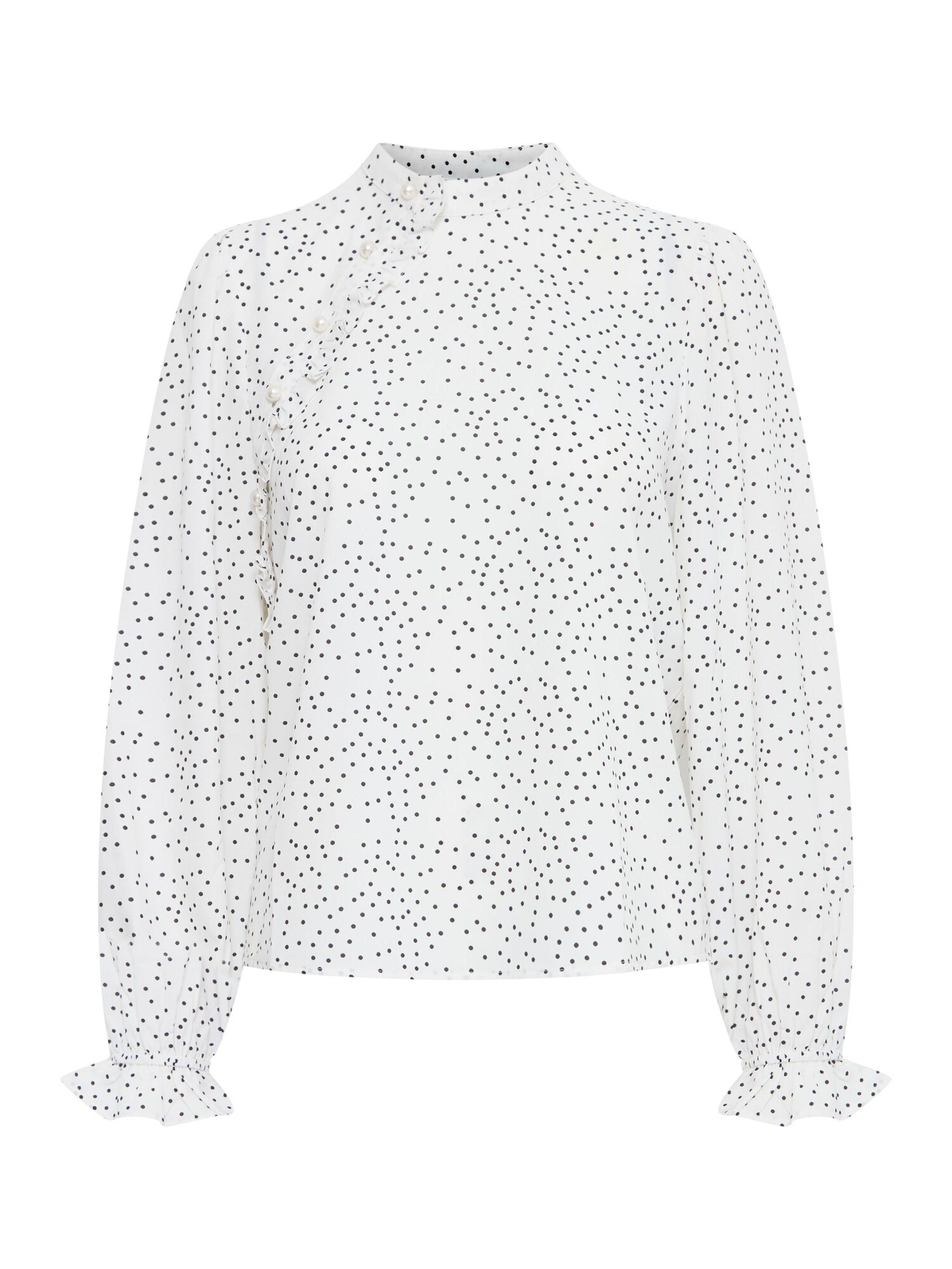 ICHI Blusa 'Tanya'  azul / blanco