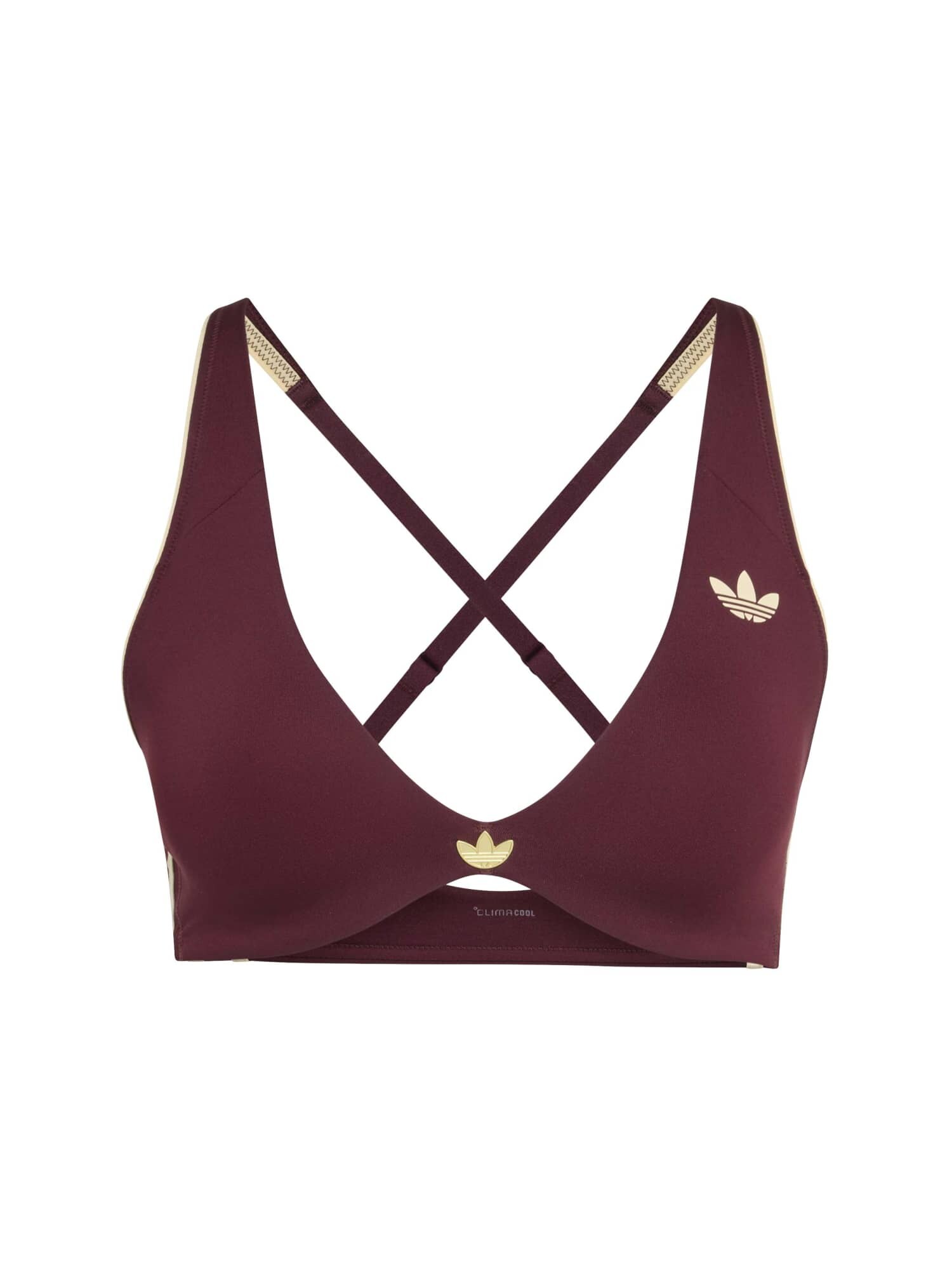 ADIDAS PERFORMANCE Športová podprsenka 'OG SP'  piesková / vínovo červená