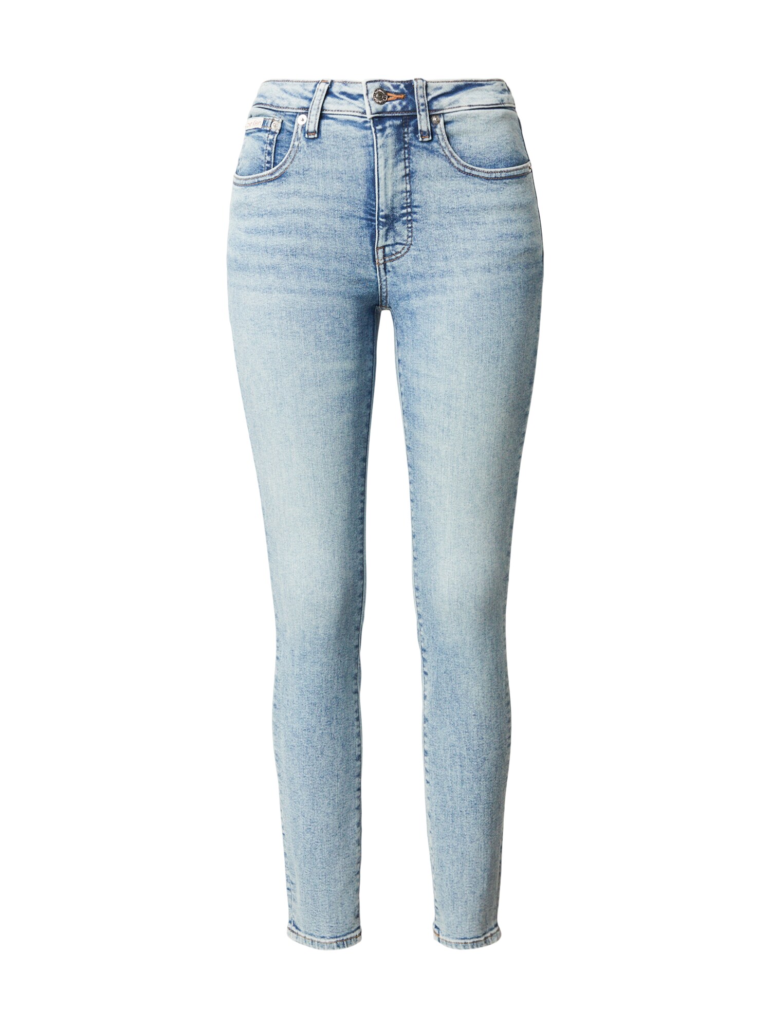Calvin Klein Jeans Džínsy 'Faded Mid Rise Skinny'  svetlomodrá