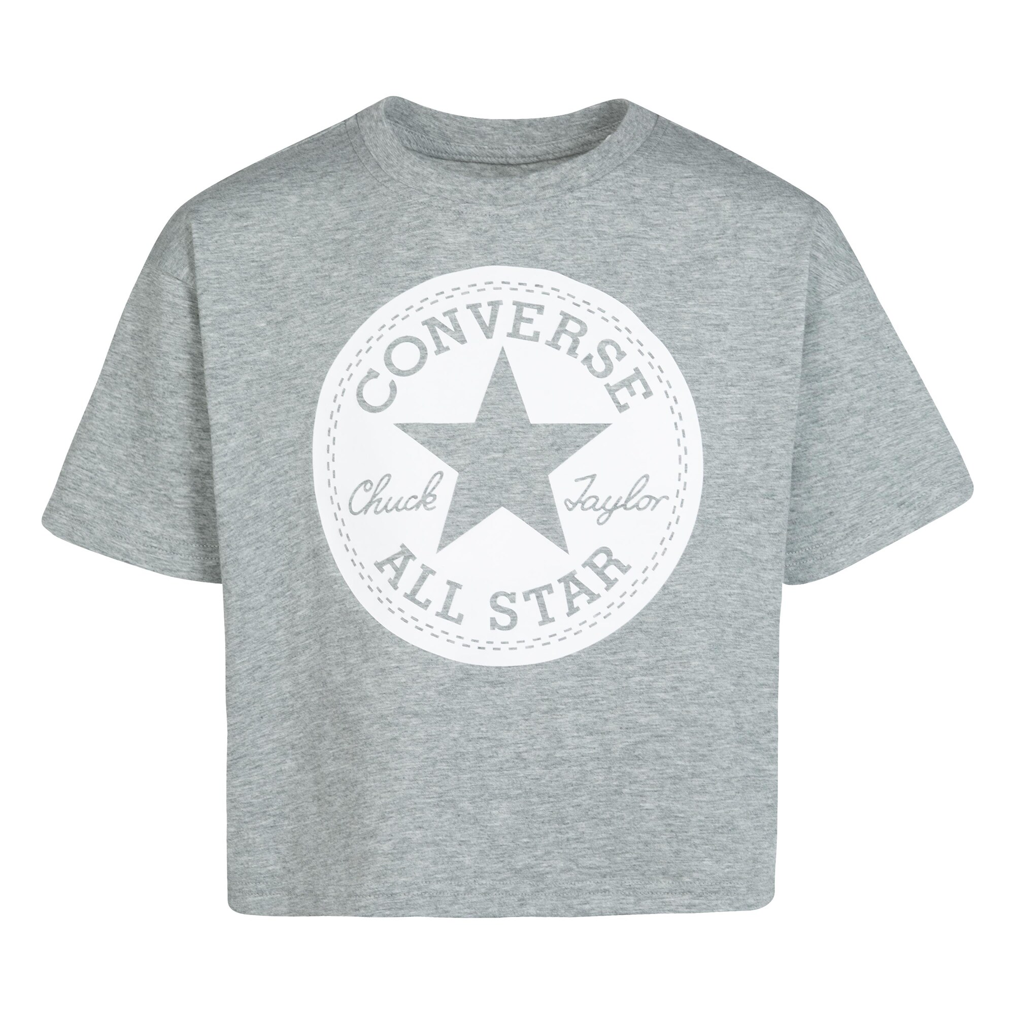 CONVERSE Tričko  sivá melírovaná / biela