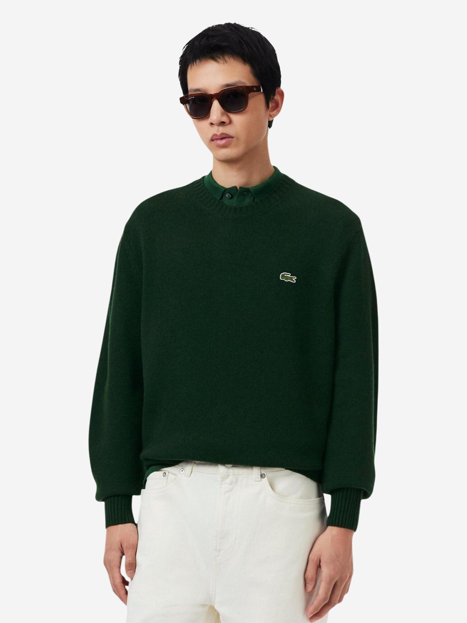 LACOSTE Jersey verde oscuro – imagen 2