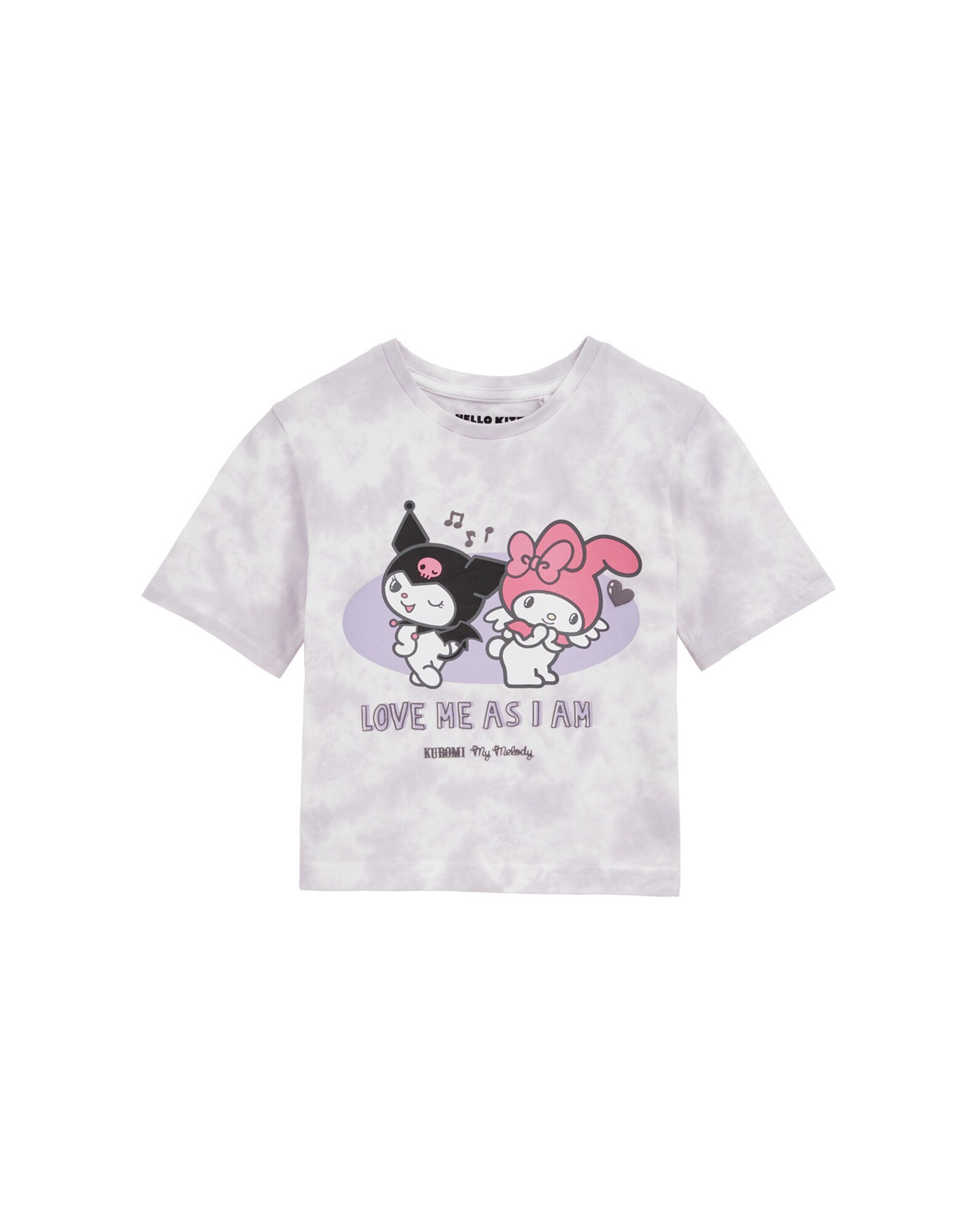 WE Fashion Póló  lila / levendula / rózsaszín / fekete akciós termékkép 1