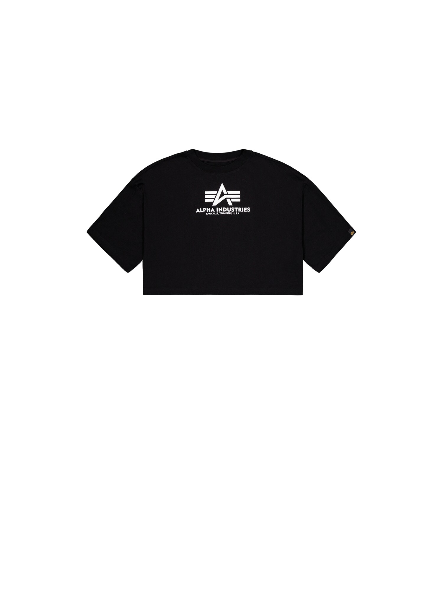 ALPHA INDUSTRIES Tricou  negru / alb