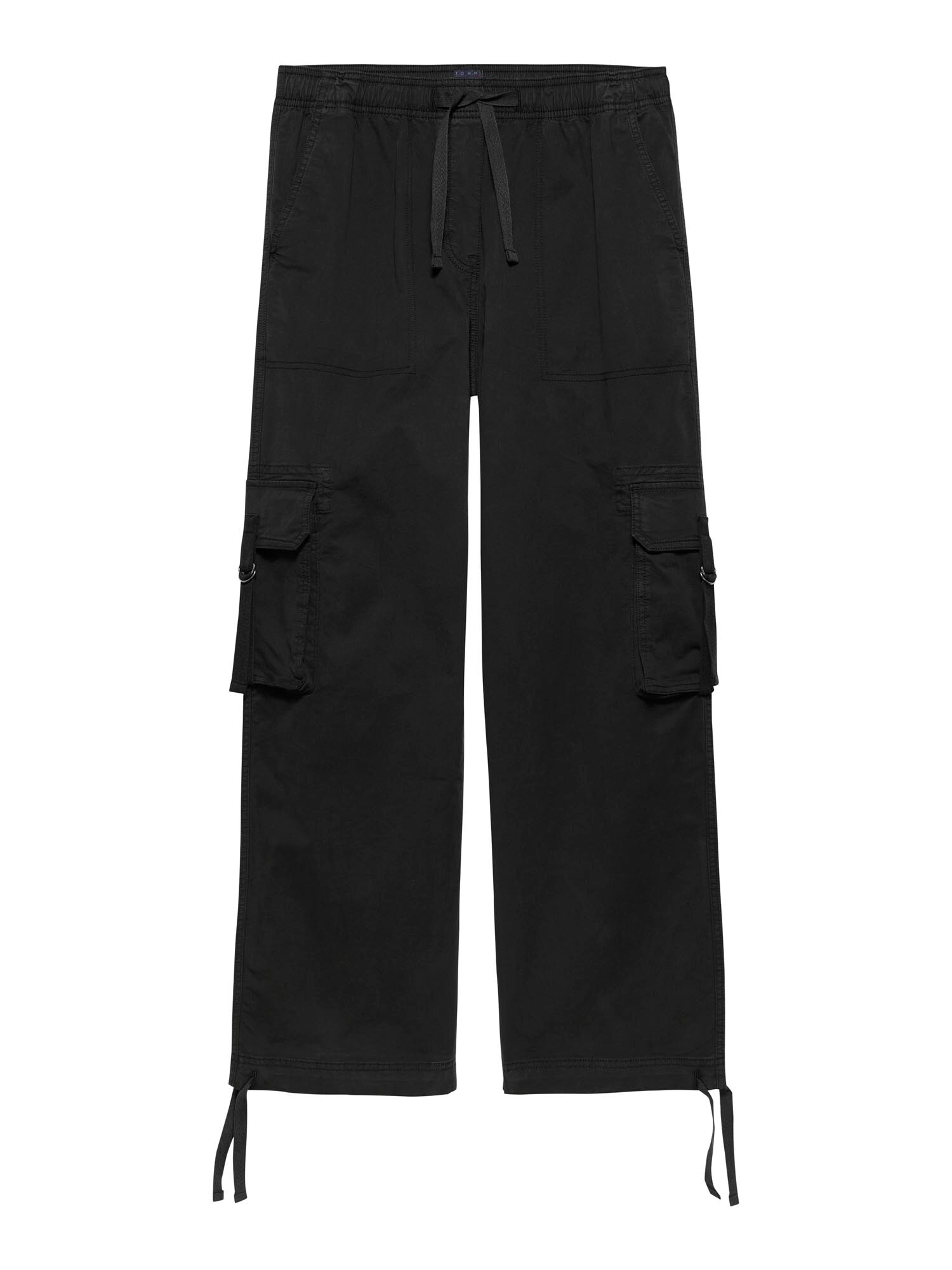 Tommy Jeans Rifľové kapsáče  čierna