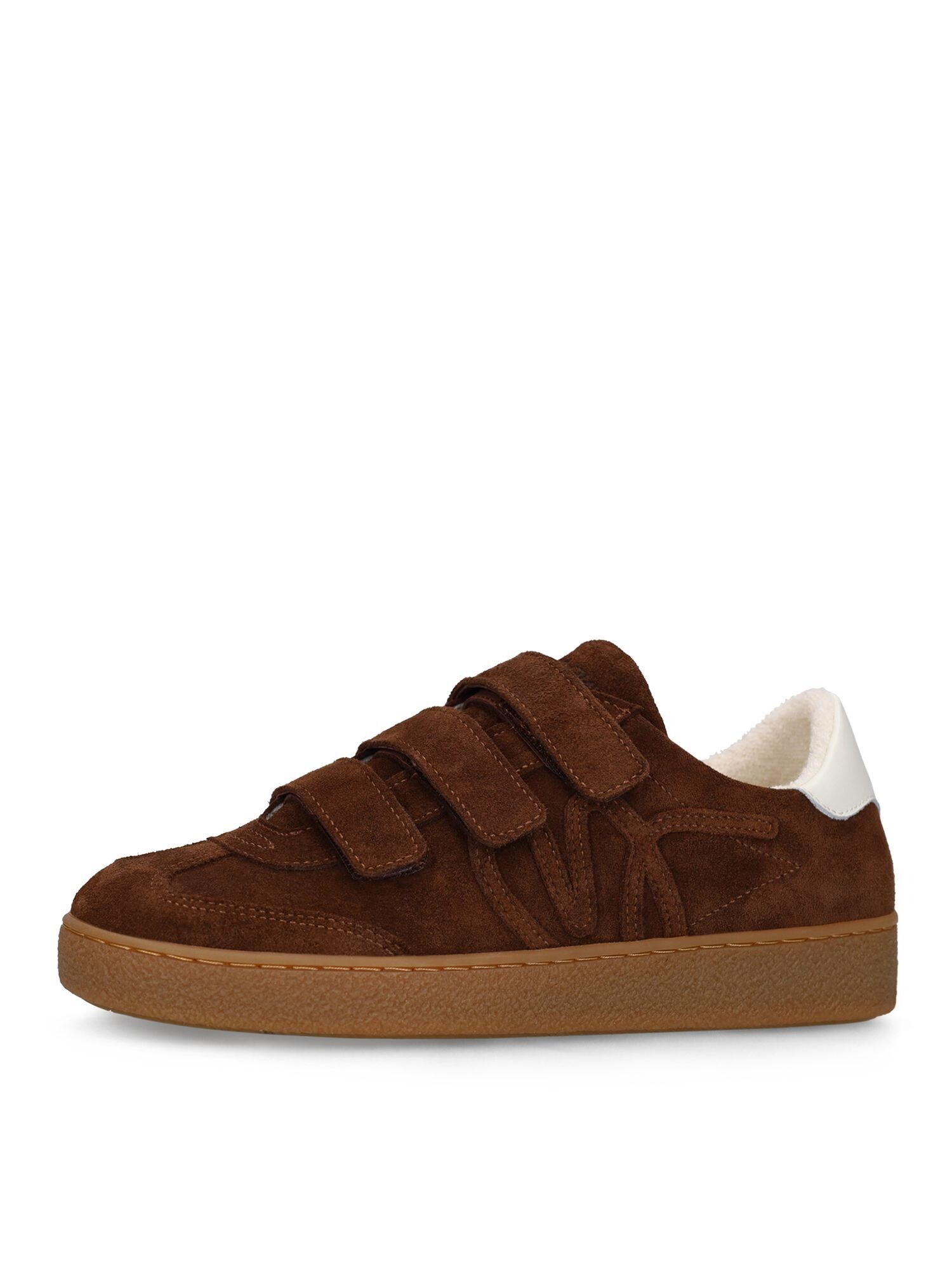 Manfield Sneakers Laag Bruin / Wit