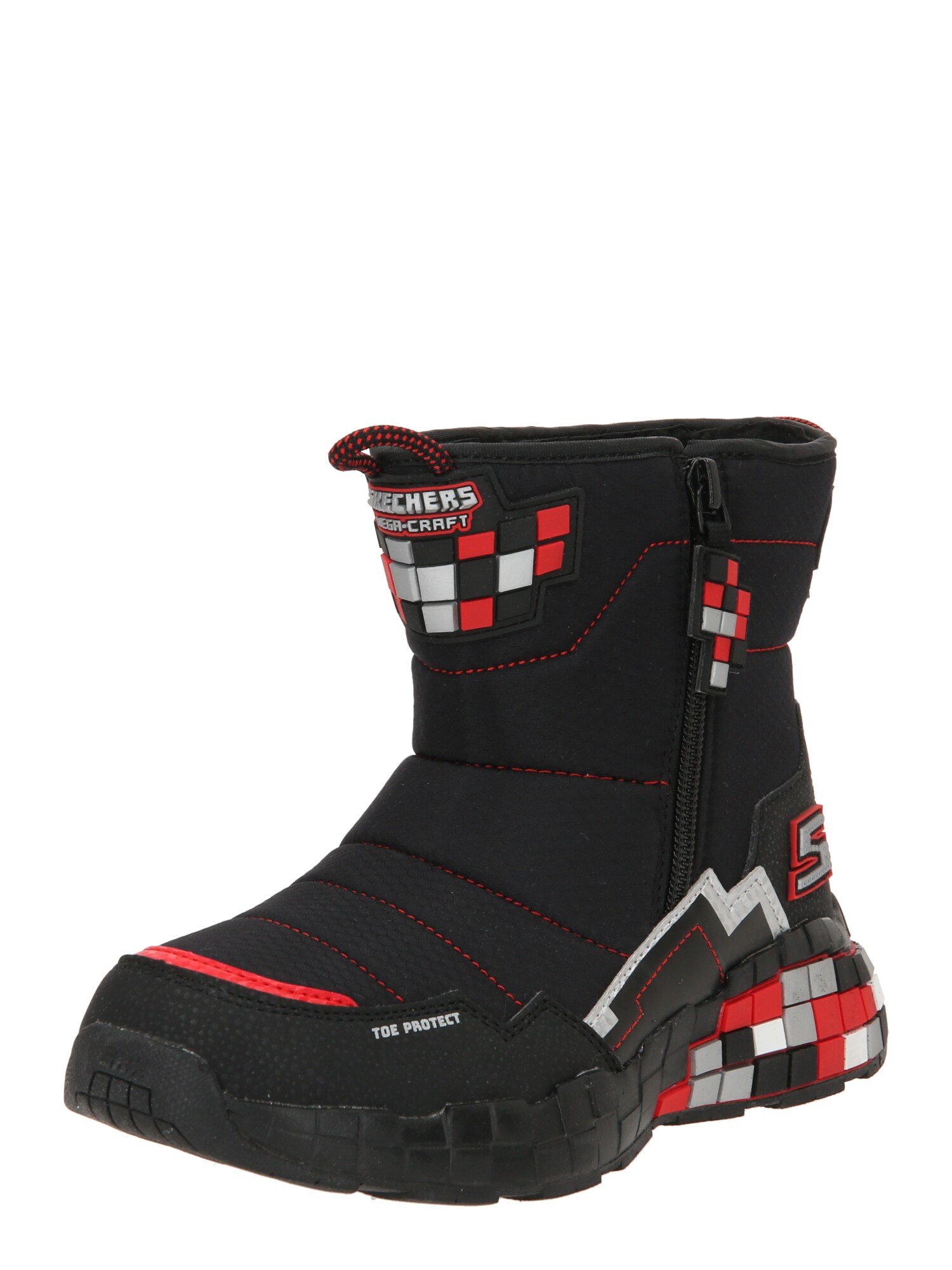 Skechers Kids Snehule  červená / čierna / strieborná / biela