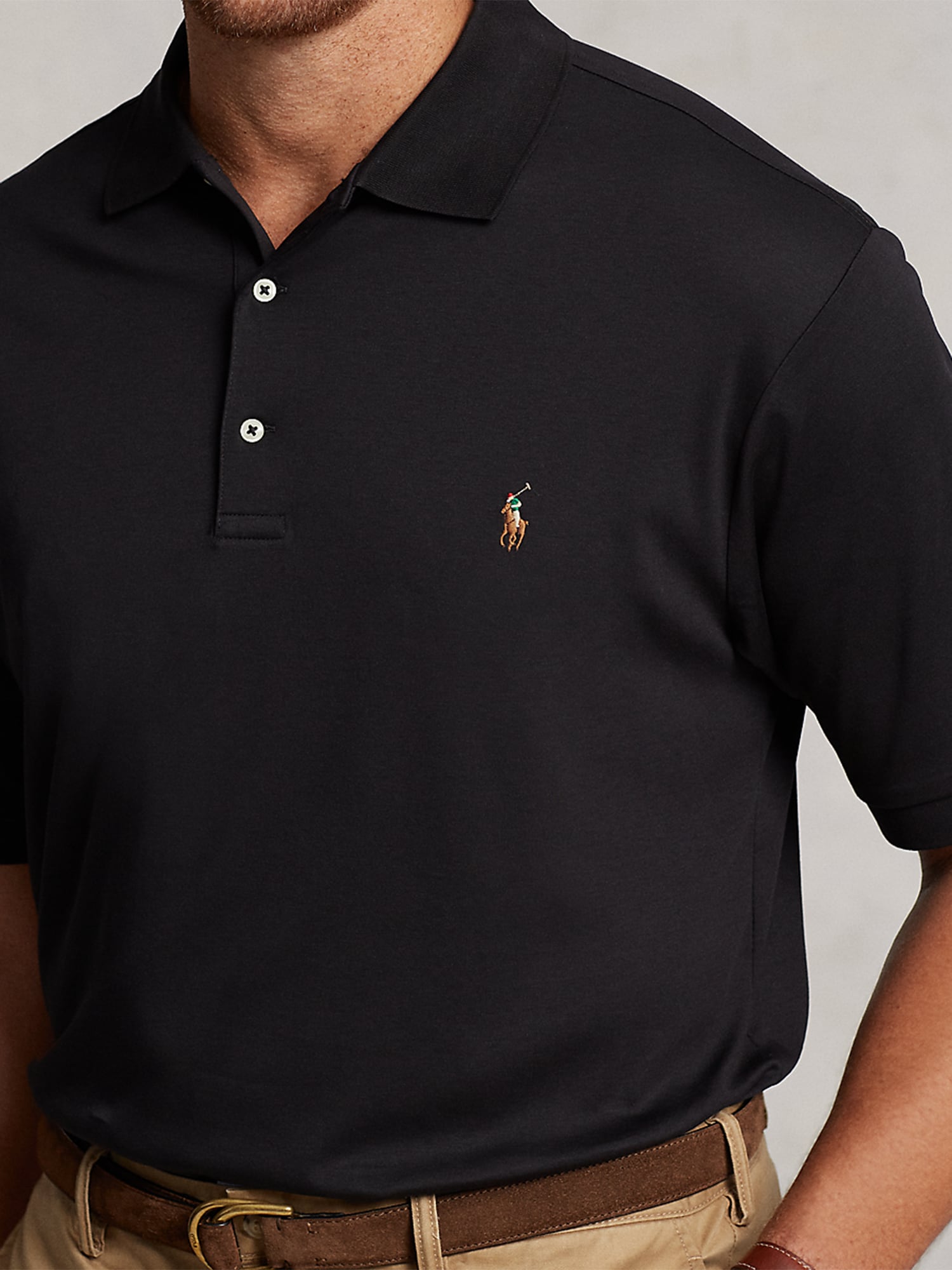 Polo Ralph Lauren Big & Tall Tričko karamelová / zelená / červená / čierna (obrázok 5)