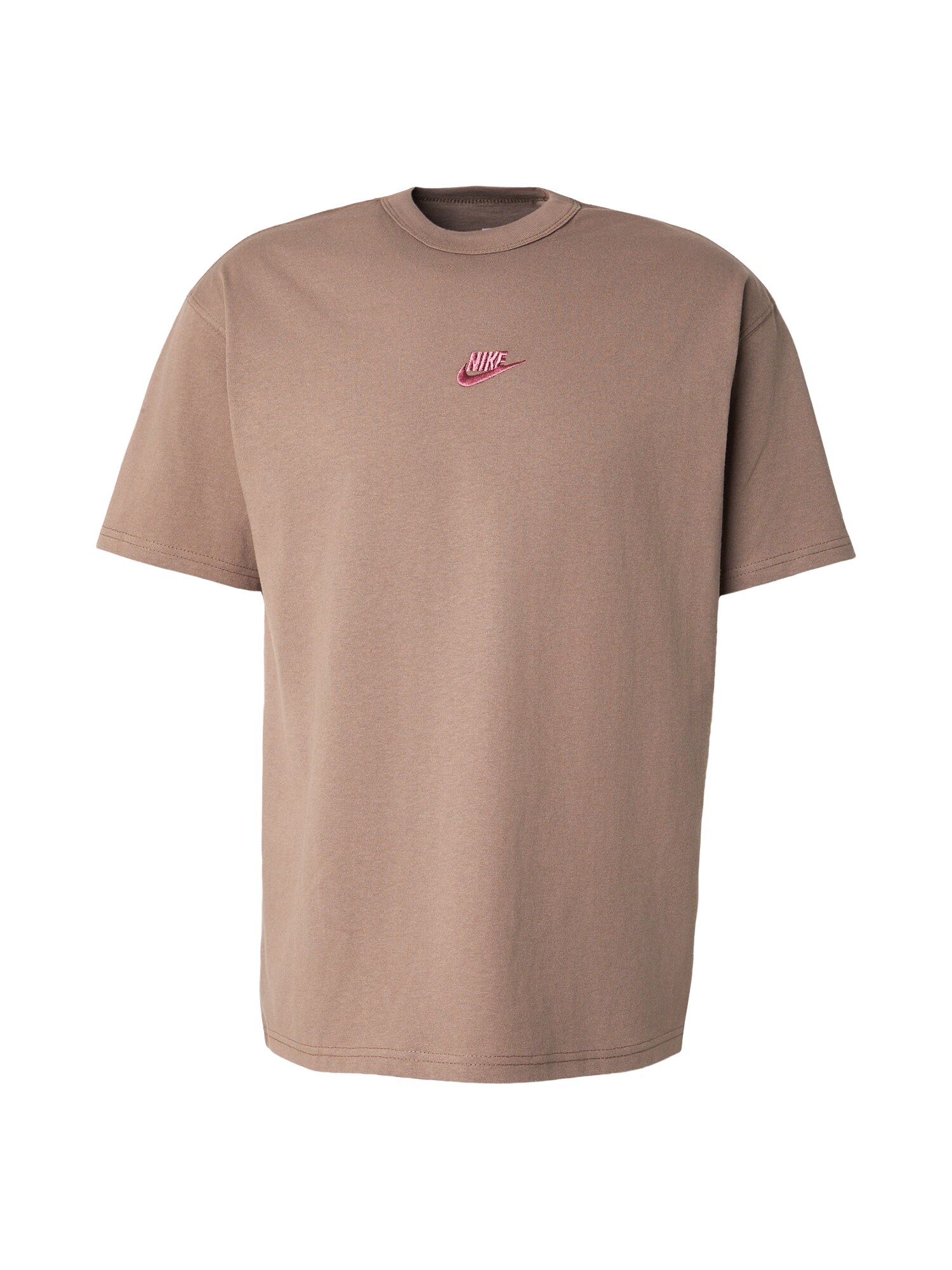 Nike Sportswear Tricou PREM ESS maro deschis / magenta
