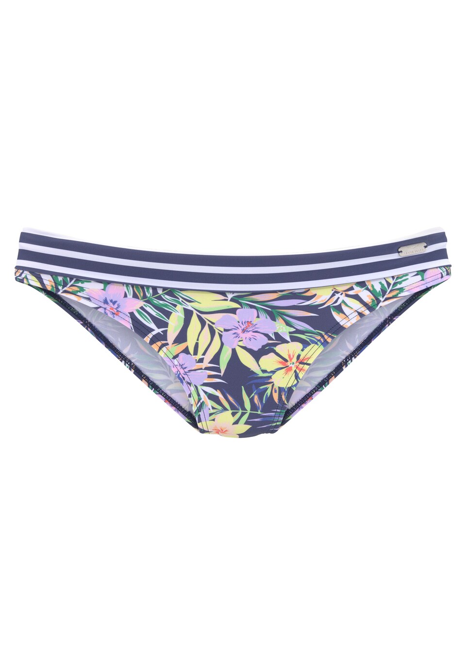 Bikiniunderdel marinblå / gul / lila