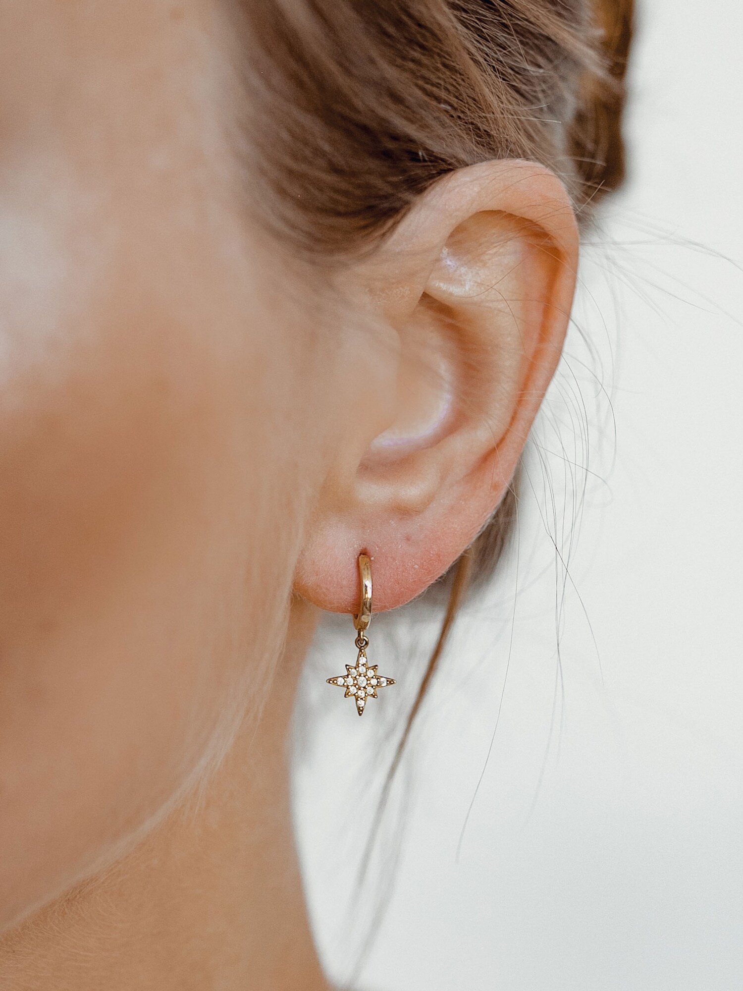 Hey Happiness Oorbellen 'Nordstern' Goud