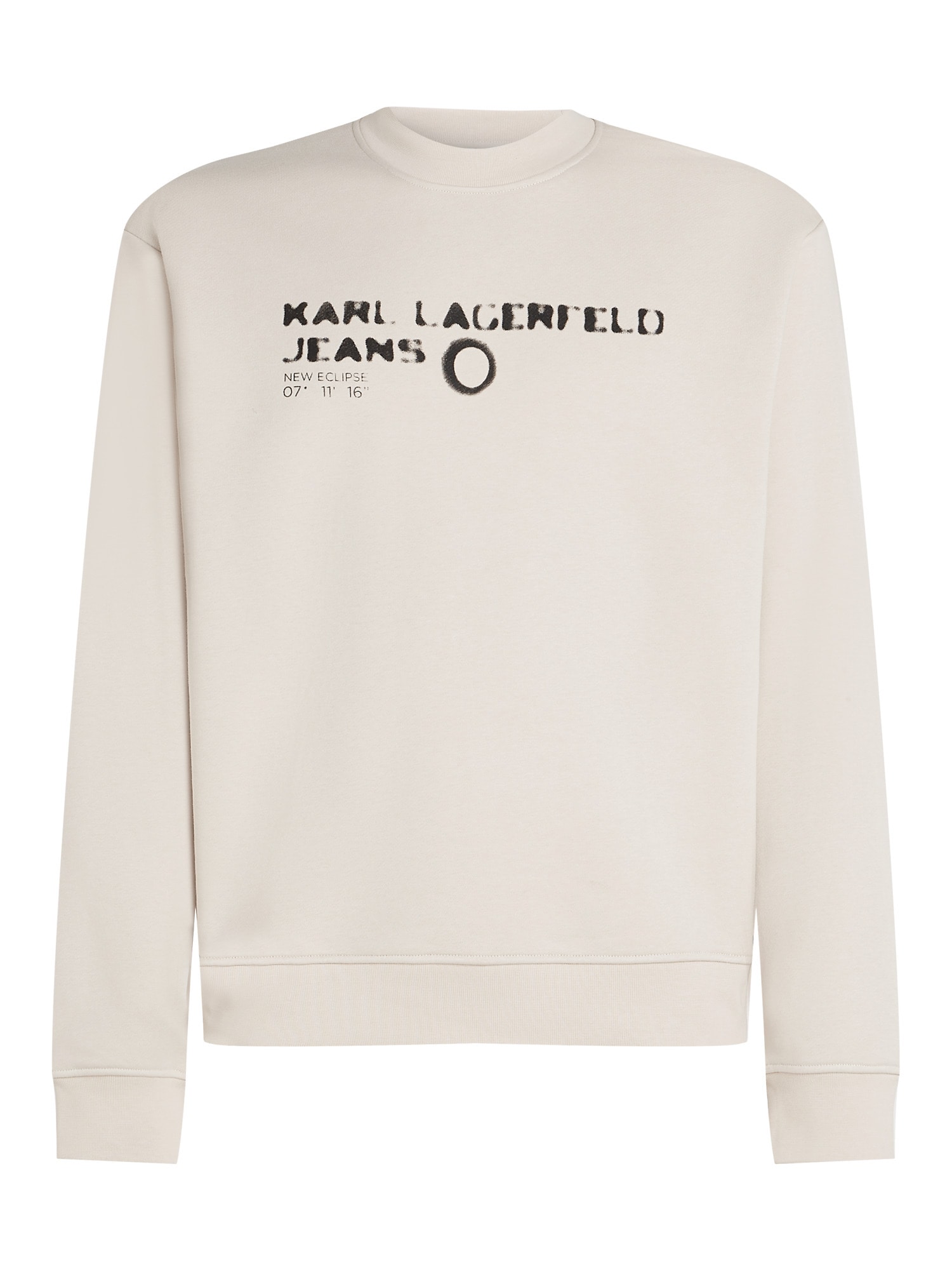 KARL LAGERFELD JEANS Mikina čierna / biela
