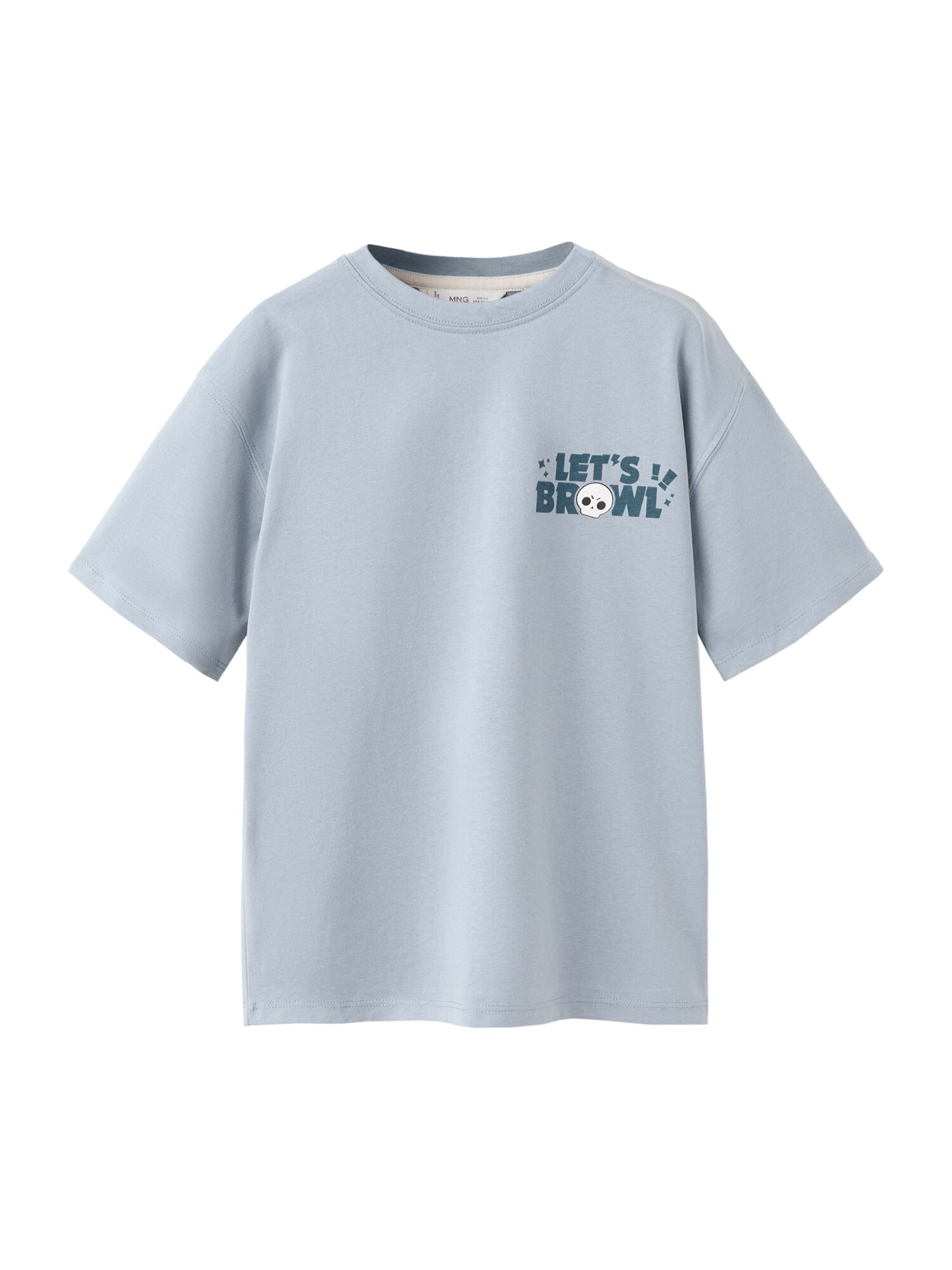 MANGO KIDS Tricou BRAWLETS  albastru fumuriu / albastru închis