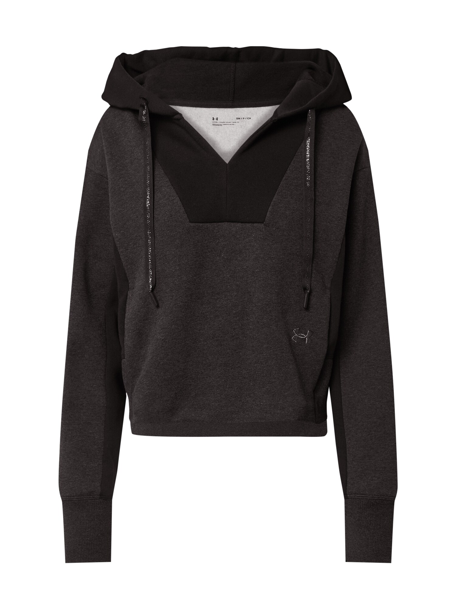UNDER ARMOUR Sportinio tipo megztinis 'Rival'  juoda / margai juoda