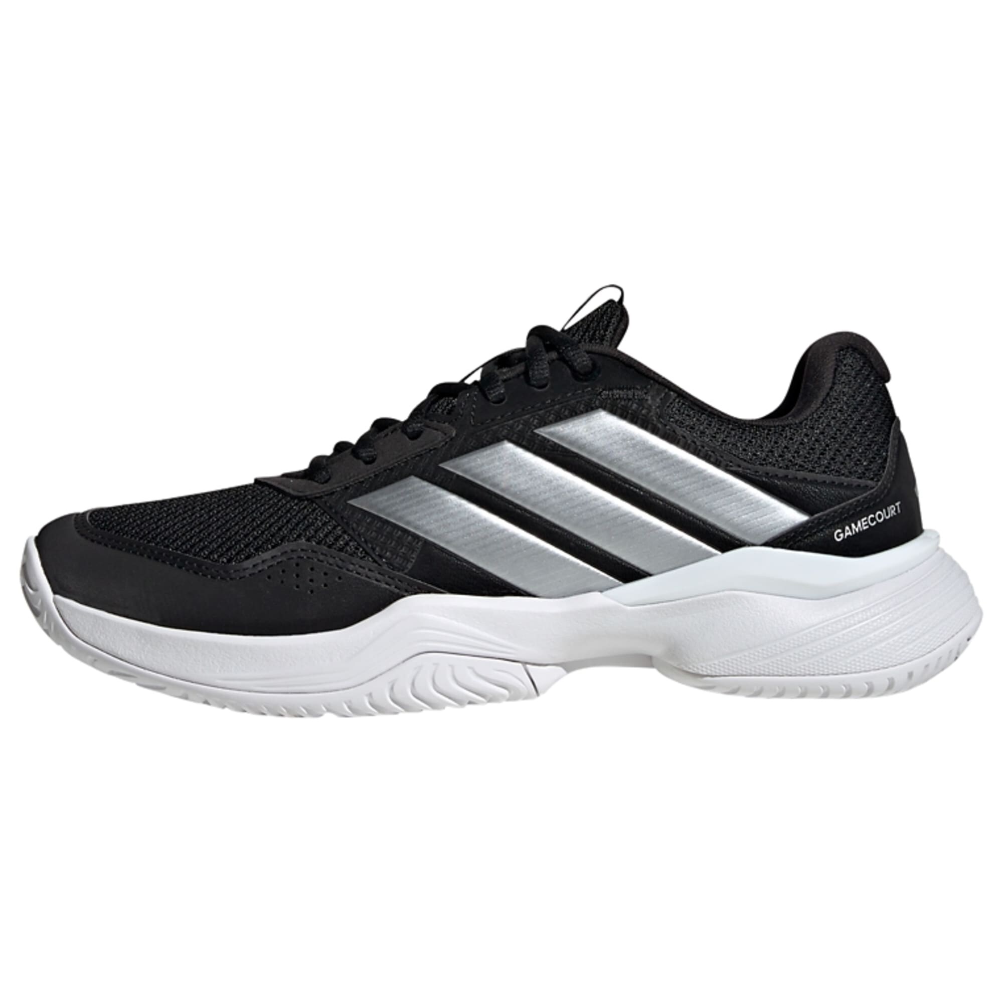 ADIDAS PERFORMANCE Športová obuv 'GameCourt 3'  čierna / strieborná