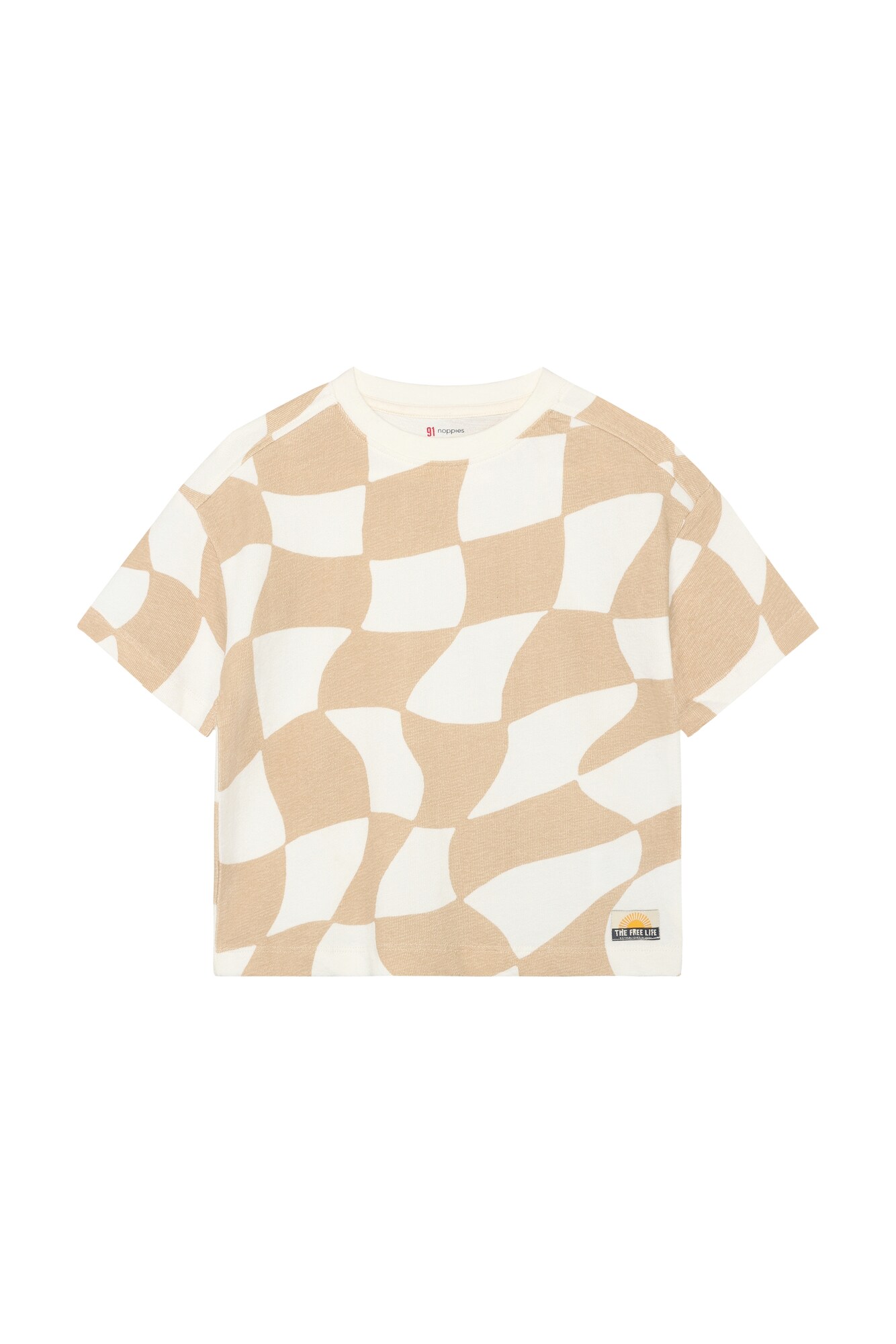Noppies Shirt Camel / Curry / Antraciet / Wolwit