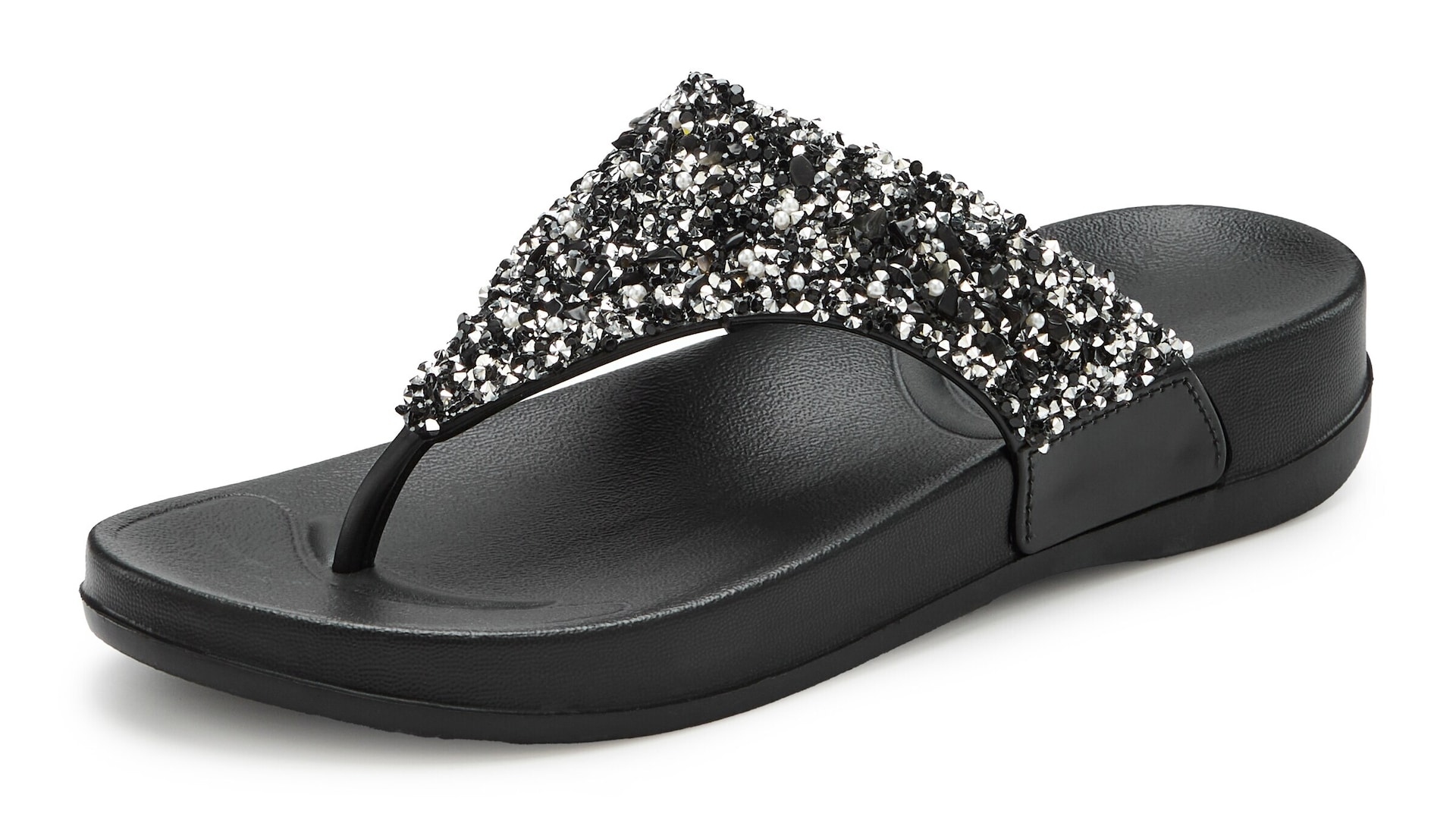 VIVANCE by LASCANA Pantolette svart / silver tofflor & clogs dam