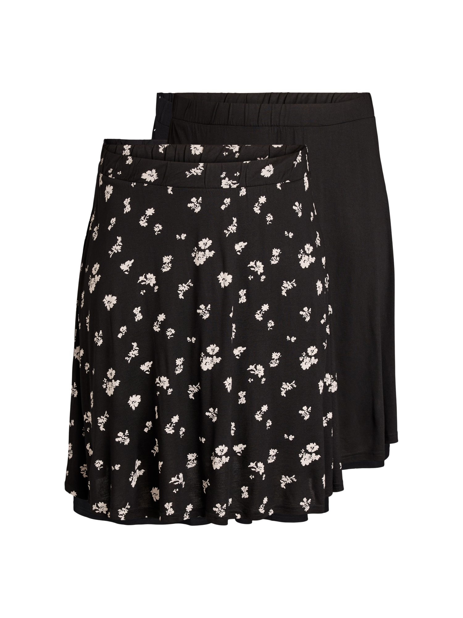 Zizzi Fustă  negru / alb