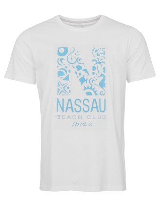 NASSAU Beach Club Shirt ‘ NB22014 ‘ Blauw / Wit