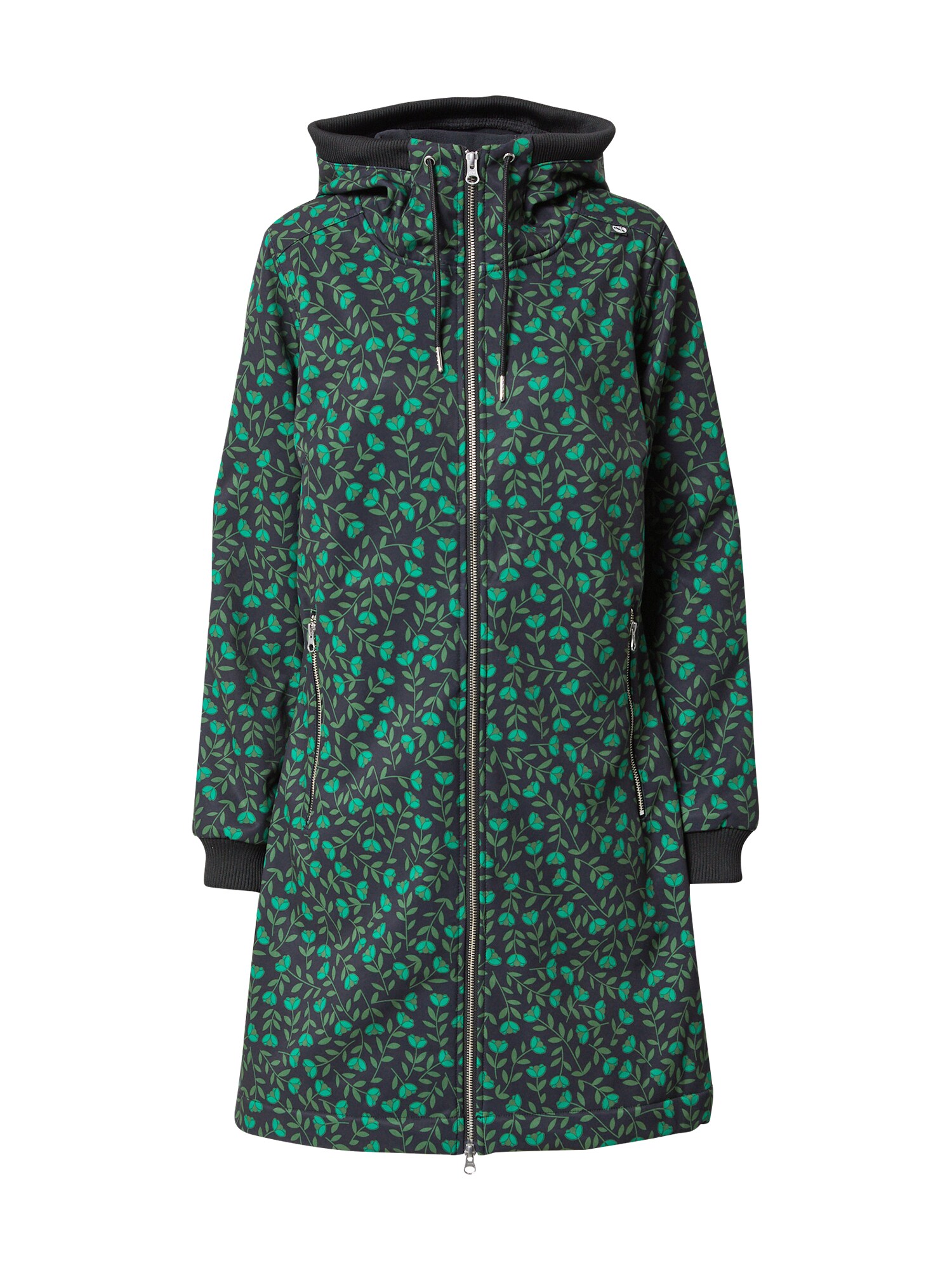Danefae Demisezoninis paltas 'Jane' rusvai žalia / žolės žalia / juoda