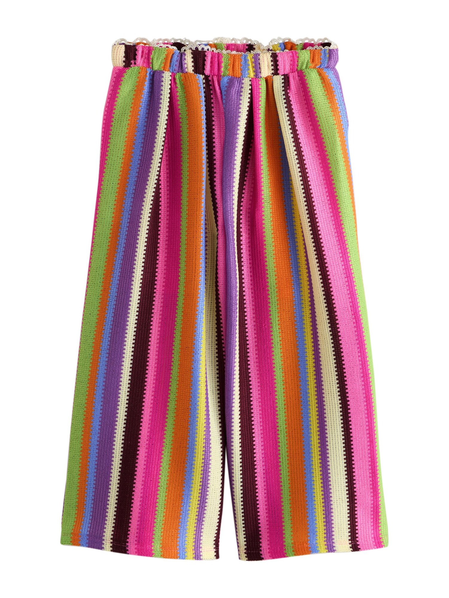 Next Pantaloni  verde deschis / mov închis / roz deschis / alb natural