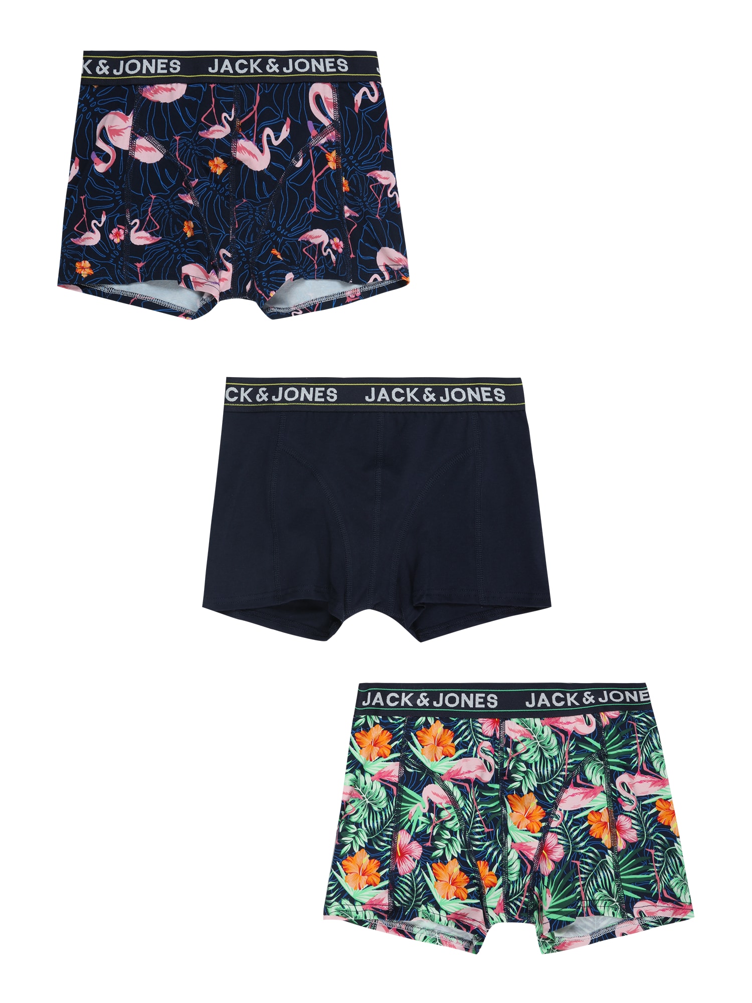Jack & Jones Junior Alsónadrág  tengerészkék / narancs / rózsaszín / fehér