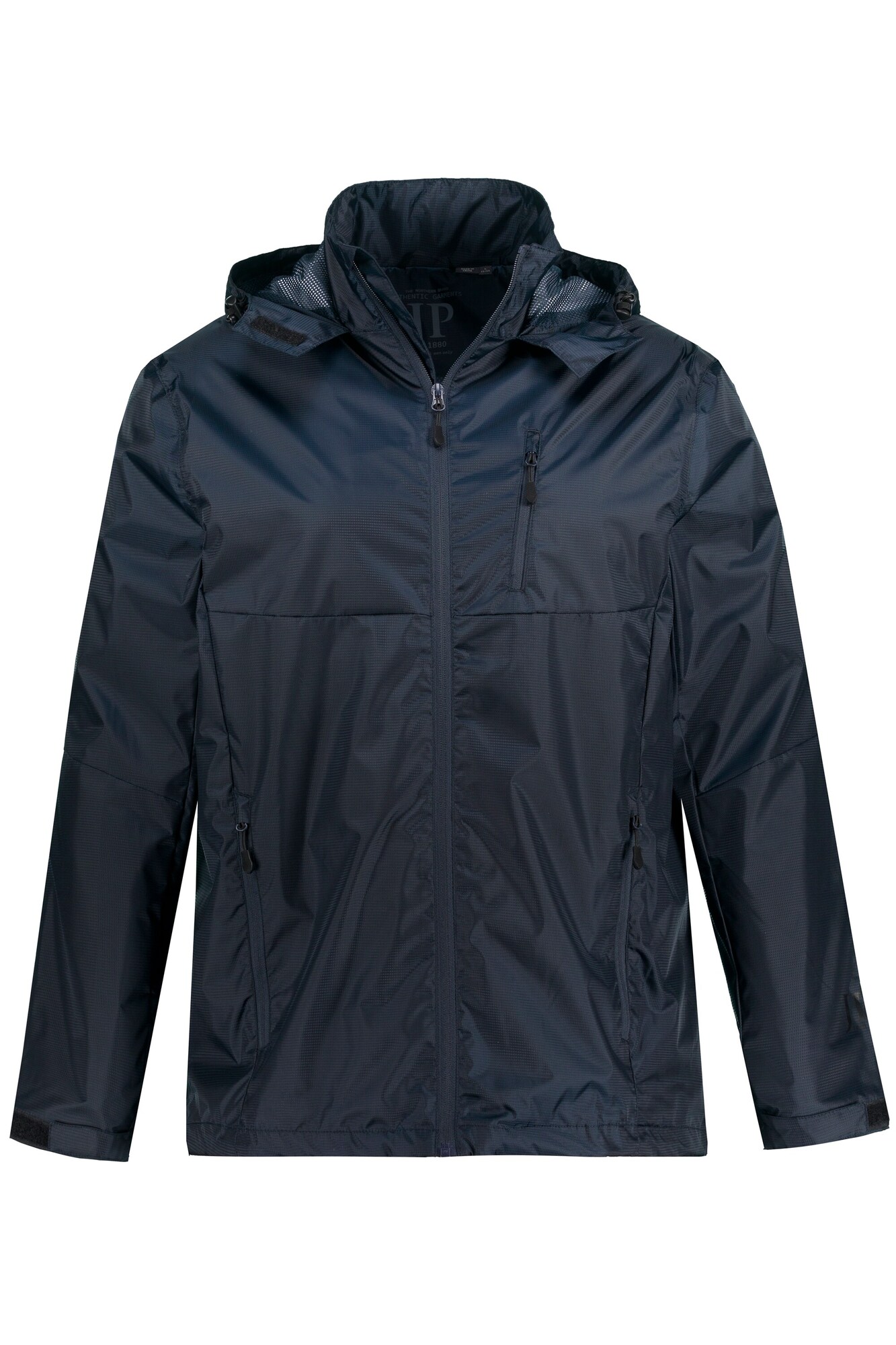 Thumbnail - JP 1880 Herren große Größen Regenjacke, wasserdicht, Kapuze, Zipper, leichtes Mesh Futter 809332