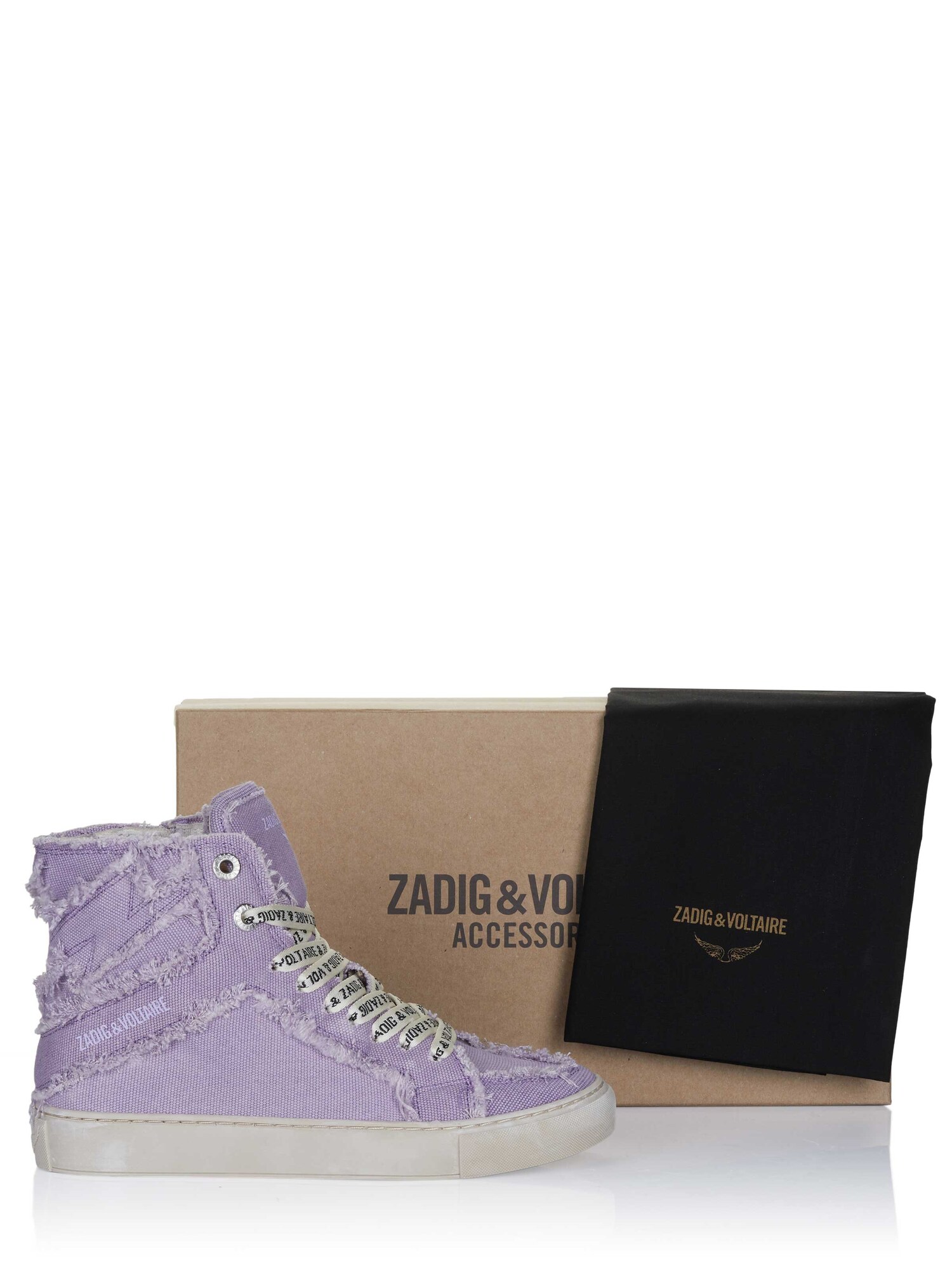 Zadig & Voltaire Zapatillas deportivas altas 'Zadig & Voltaire HIGH FLASH CANVAS Sneaker lila'  lila – imagen 4