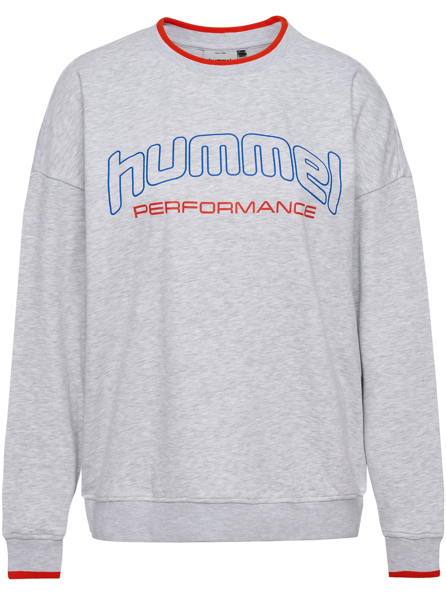 Hummel Bluză de molton Fast albastru / gri / sângeriu