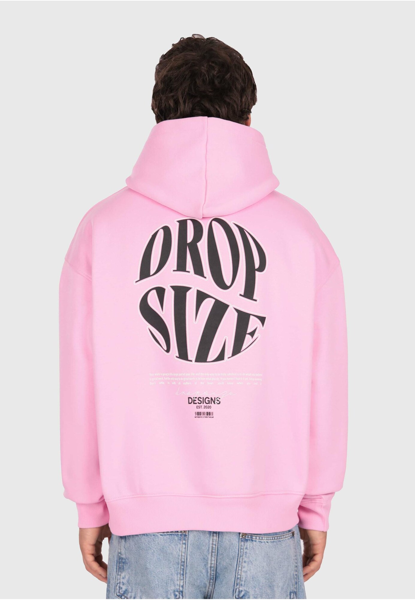 Dropsize Mikina ružová / čierna (obrázok 5)