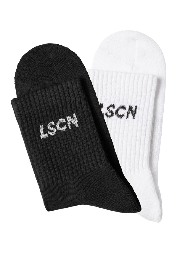 LSCN by LASCANA, Zokni, fekete & fehér, 1 kép a 3 közül