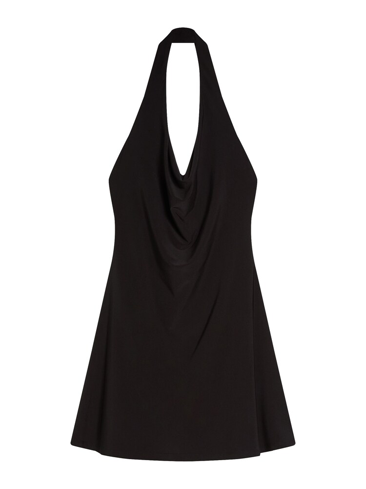 Bershka Kleid Damen Größe 40 schwarz Winterkleid