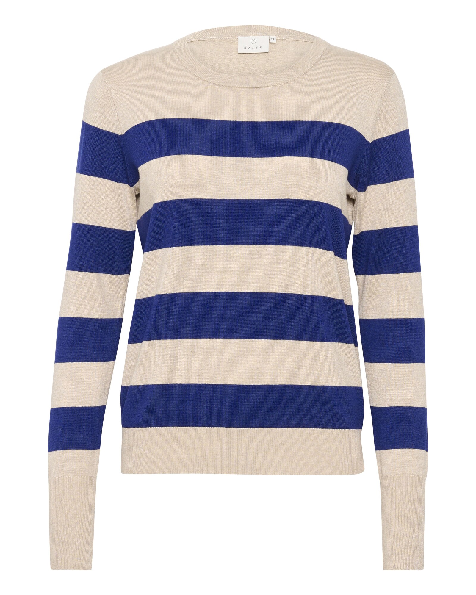 Kaffe Pulover Lizza  bej / albastru închis